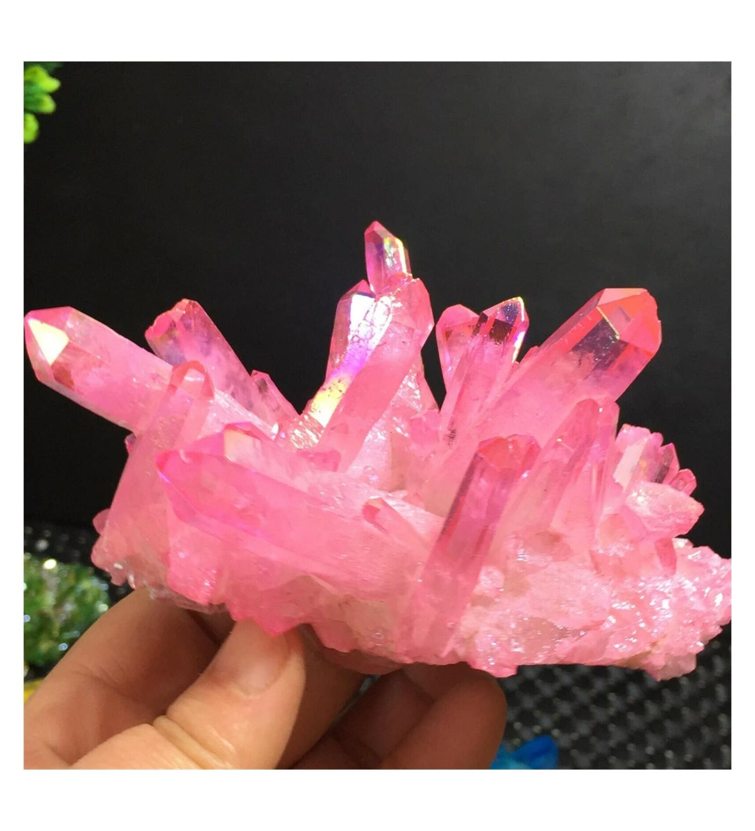 Natural Crystal Rough Quartz Crystal Rainbow Bismuth Silicon Cluster - Buy Online on SooperMarket.com