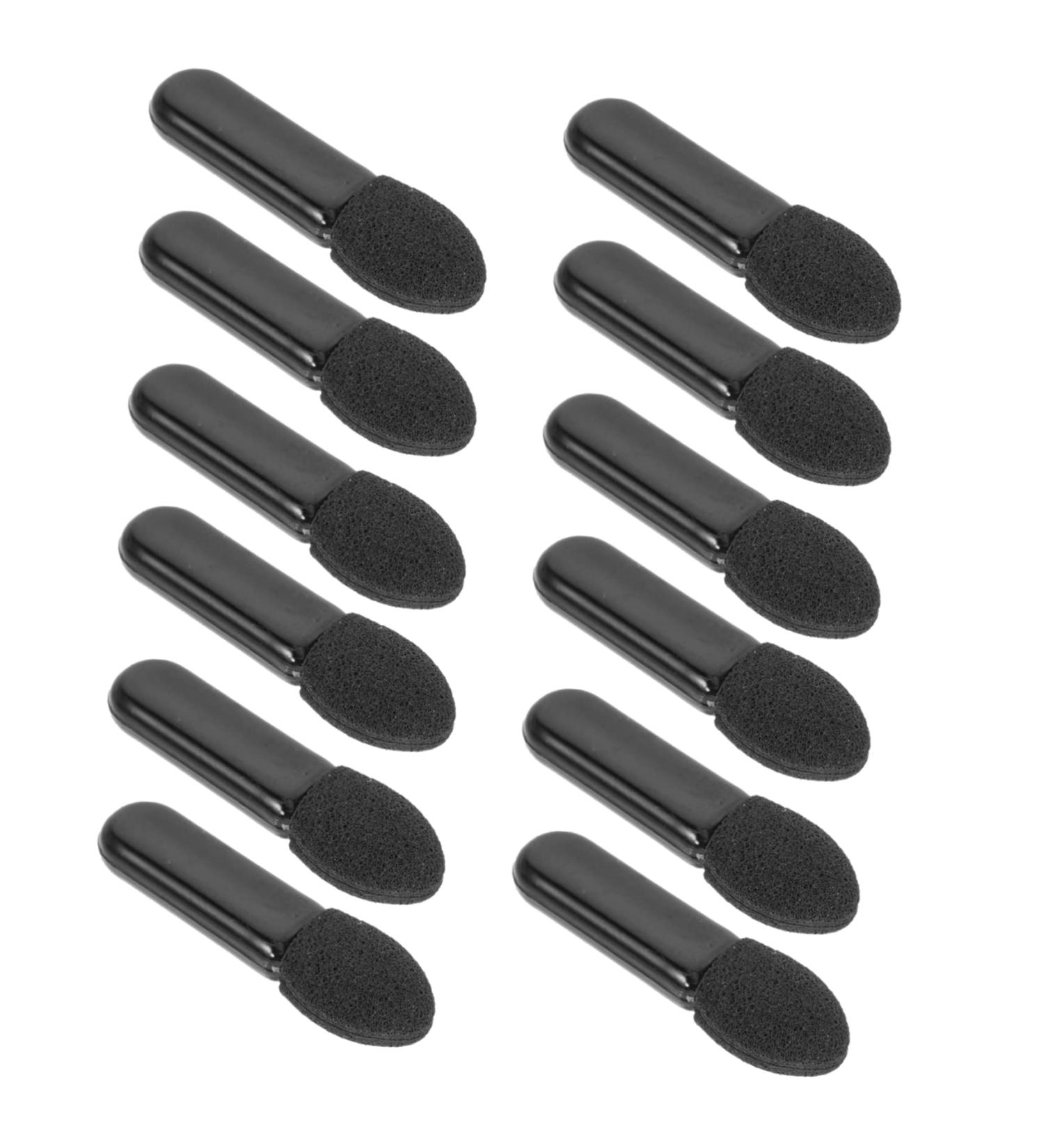 FOYTOKI 100pcs Mini Eyeshadow Swab Concealer Brush Mini Lip Brush Makeup Wand Lip Balm Black Milky Cotton - Buy Online on SooperMarket.com