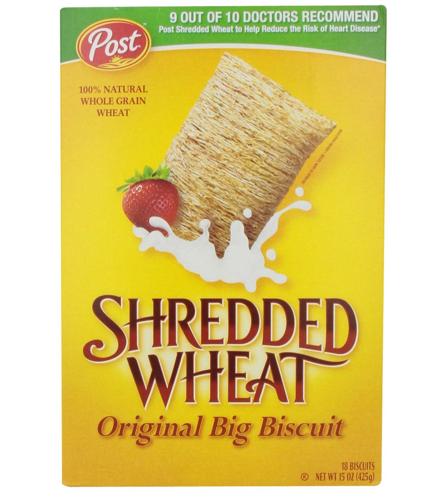 15 oz Shredded Wheat Cereal: Crunchy and Nutritious Breakfast Option - Buy Online on SooperMarket.com