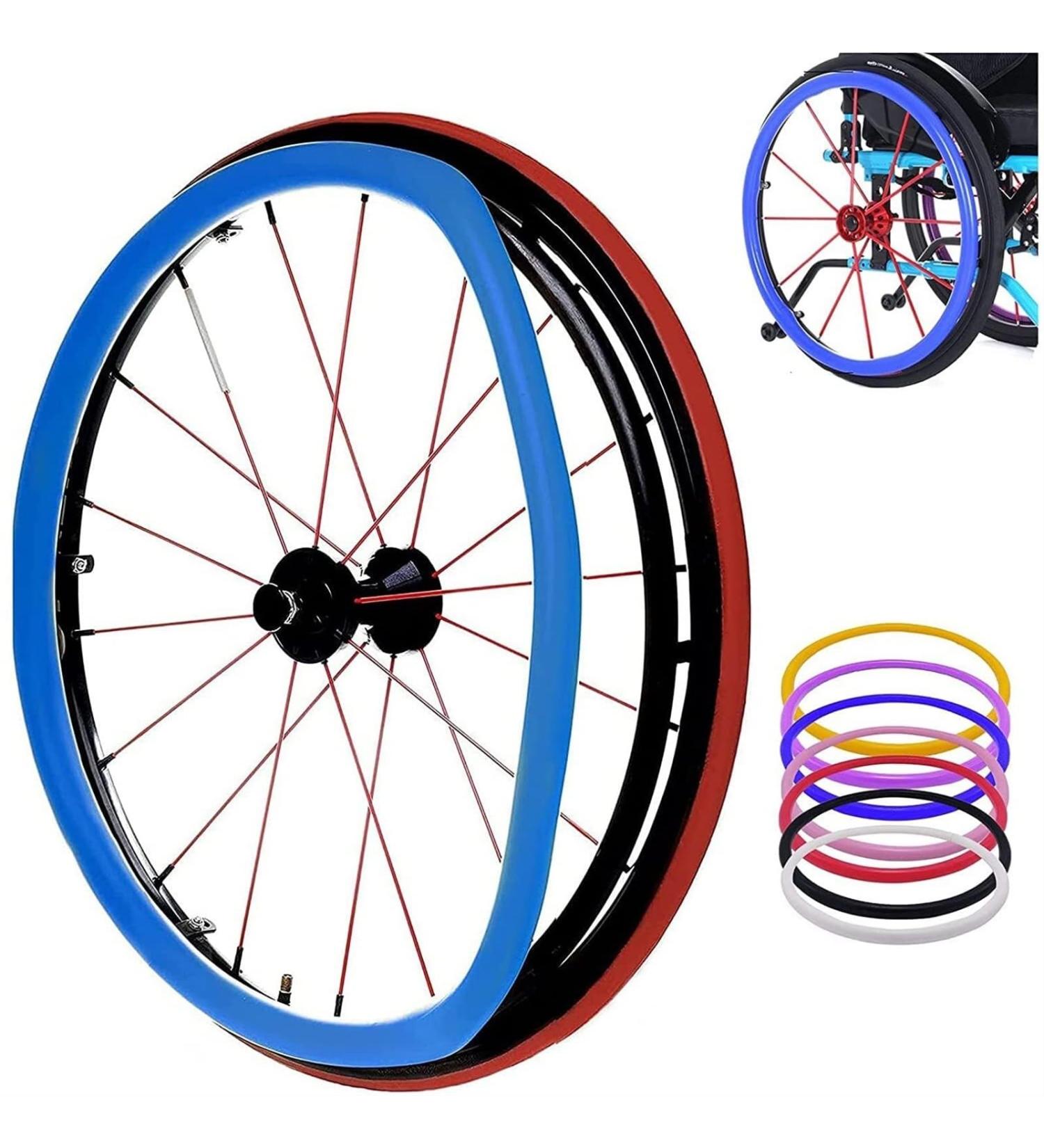 Silicone Wheelchair Push Rim Covers 1 Pair Non-Slip Wheelchair Hand Push Cover Rear Wheel Grips Cover Wheelchair Rear Wheel Cover for Improve Grip and Traction (Color : Blue Size : 24inch) 24inch Blue - Buy Online on SooperMarket.com