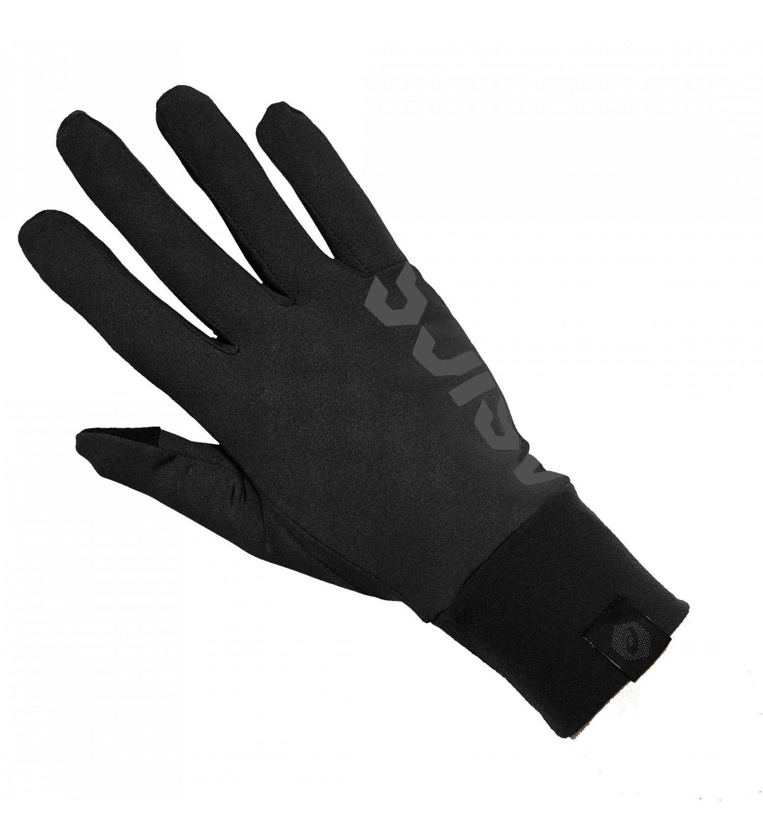 ASICS Performance Black Running Gloves - Lightweight Textile for Ultimate Comfort & Breathability - Shop Internationally - Buy Online on SooperMarket.com