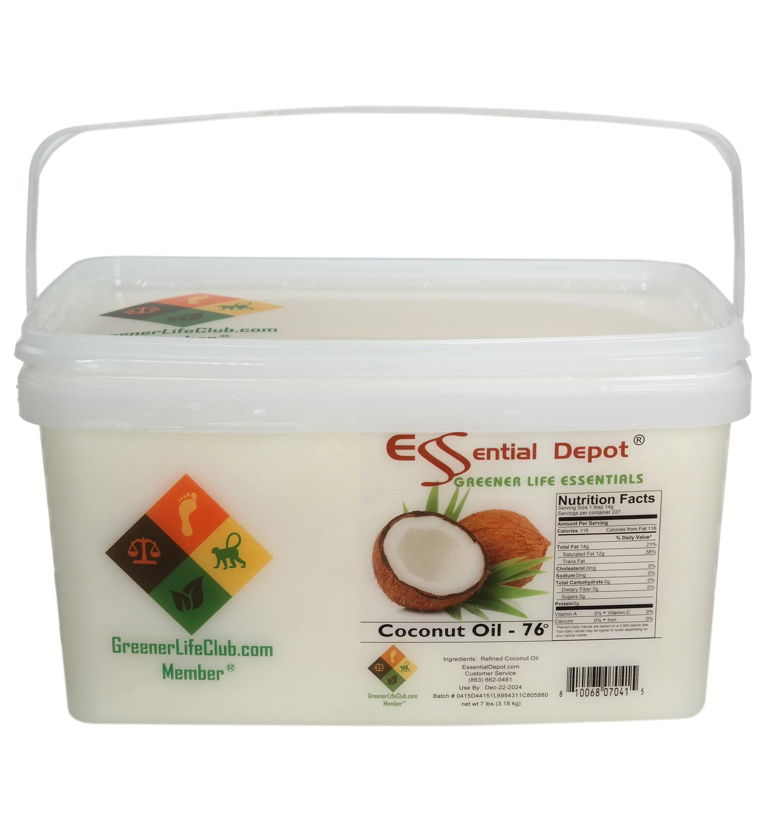 7 lbs Food Grade Coconut Oil in Microwavable & Resealable PP Container - Buy Online on SooperMarket.com