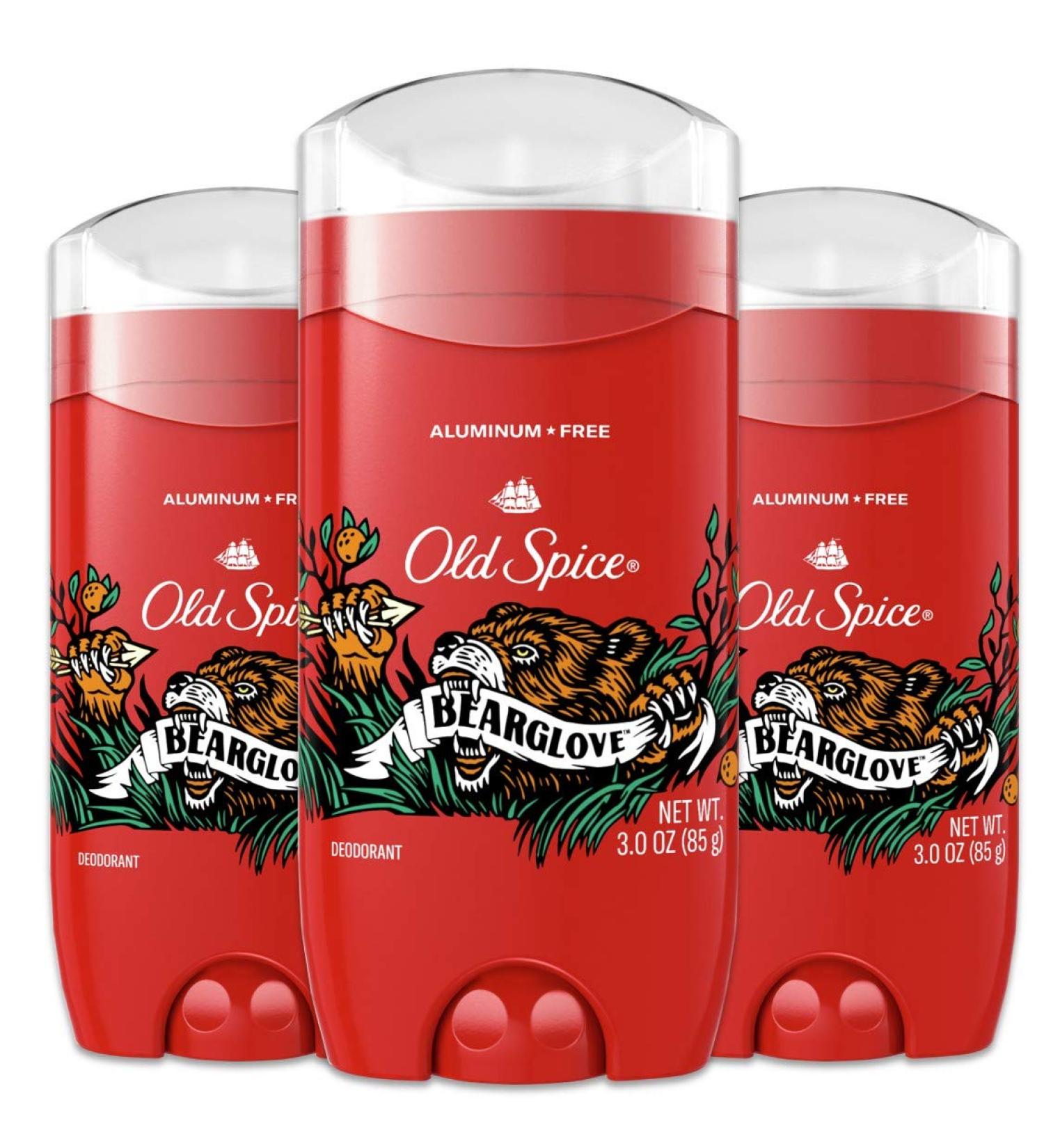 Old Spice Bearglove Scent Aluminum-Free Deodorant for Men | 48-Hour Protection | 3 oz (Pack of 3) - Buy Online on SooperMarket.com