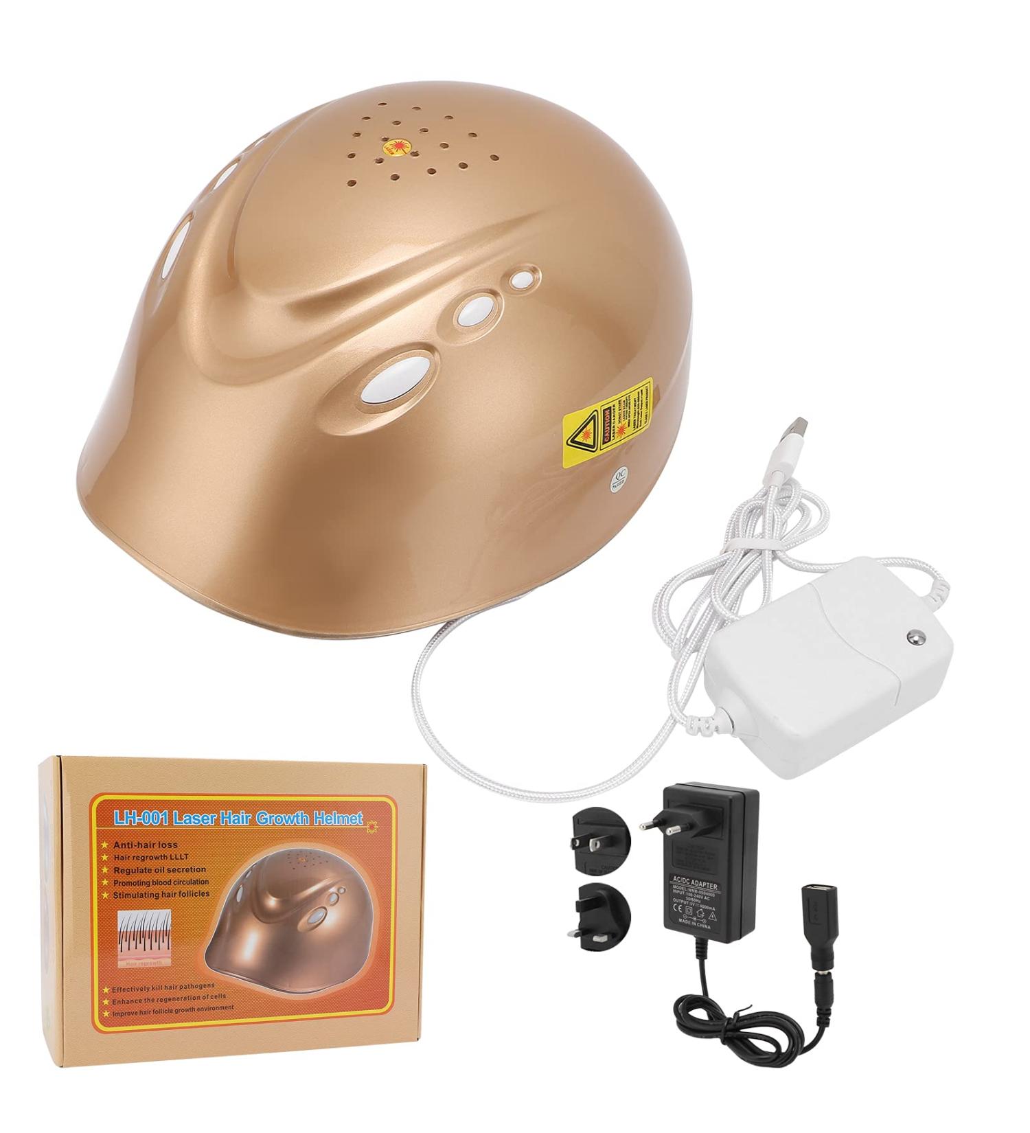 Laser Hair Growth Helmet - Anti-Hair Loss Treatment Device with 160 Bright Chips for Effective Hair Restoration | European Plug 100-240V - Buy Online on SooperMarket.com