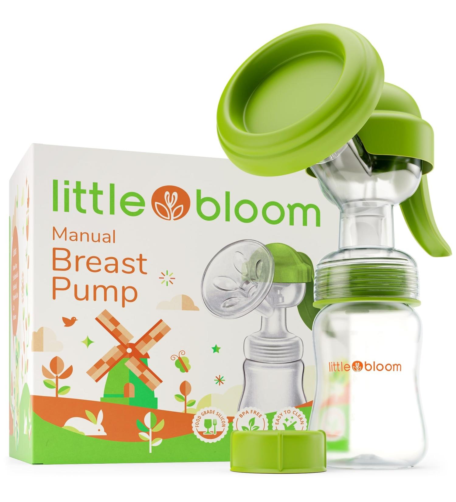 Silicone Breast Pump Manual 5oz | Hands-Free & Portable | BPA-Free Travel Pump for Breastfeeding - Buy Online on SooperMarket.com