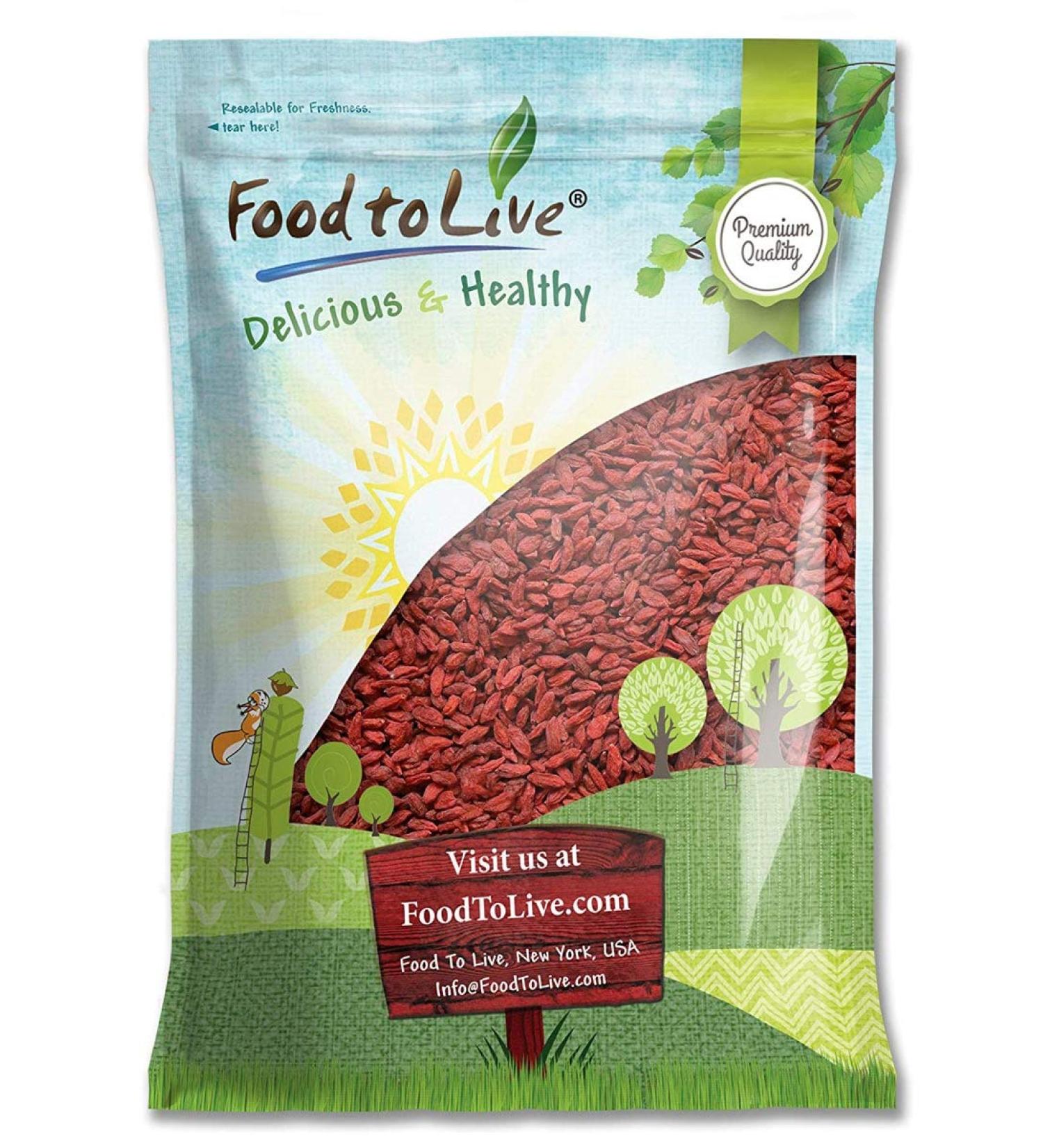 6 lbs Goji Berries | Non-GMO, Sun-Dried & Juicy | High in Iron, Vitamins A & C | Vegan Fruit Snack for Baking, Tea, Smoothie & Yogurt | Bulk Pack of 1 - Buy Online on SooperMarket.com