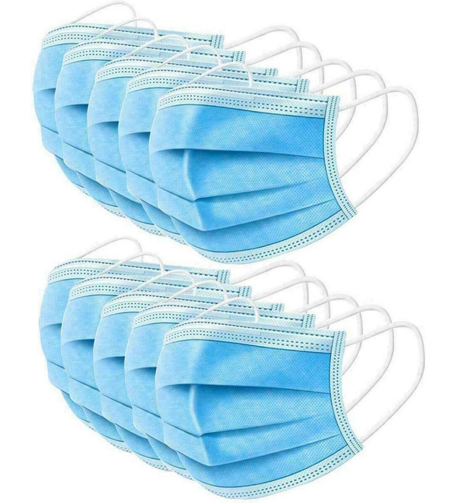 100 Pcs 3-Ply Cover Anti Dust Breathable Earloop Comfortable Sanitary Mouth Face Cover Professional Protection - Buy Online on SooperMarket.com