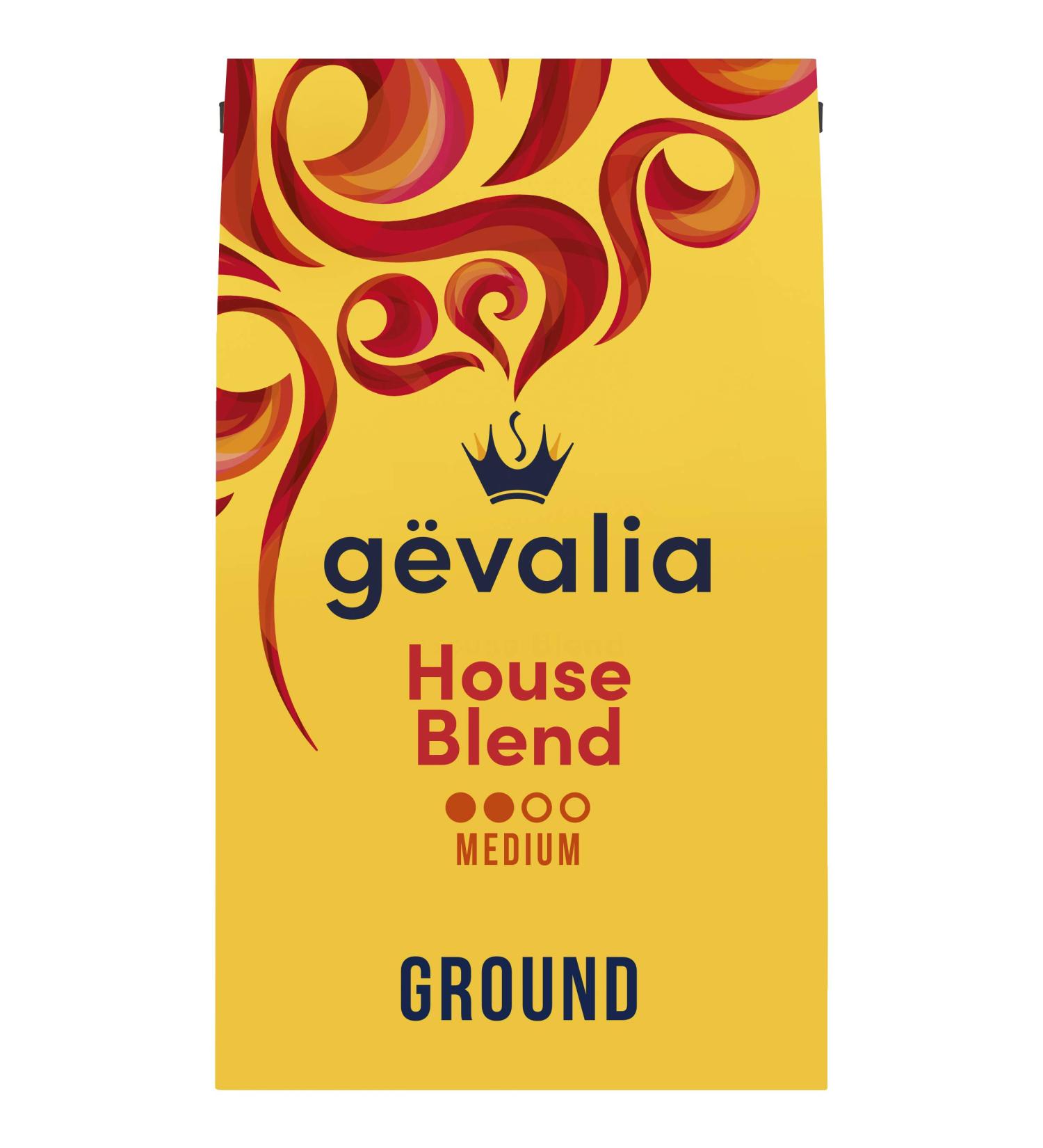 Gevalia House Blend Medium Roast 100% Arabica Ground Coffee - Keto & Low Carb Friendly (20 oz Bag) - Buy Online on SooperMarket.com