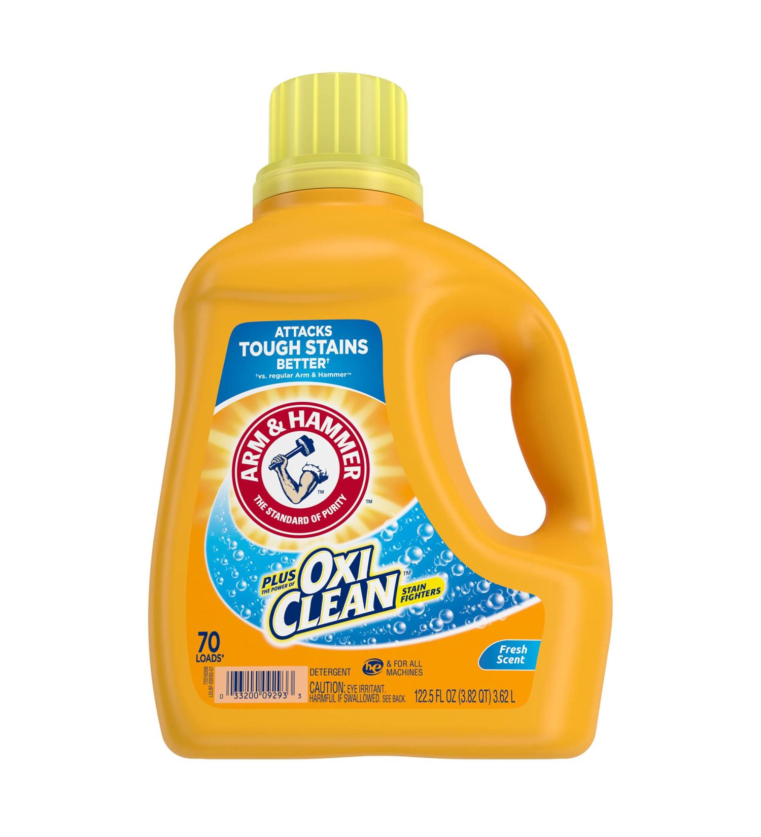Buy Arm & Hammer Liquid Laundry Concentrate with OxiClean - Fresh Scent 122.5 Fl Oz (Pack of 4) | International Shipping Available - Buy Online on SooperMarket.com