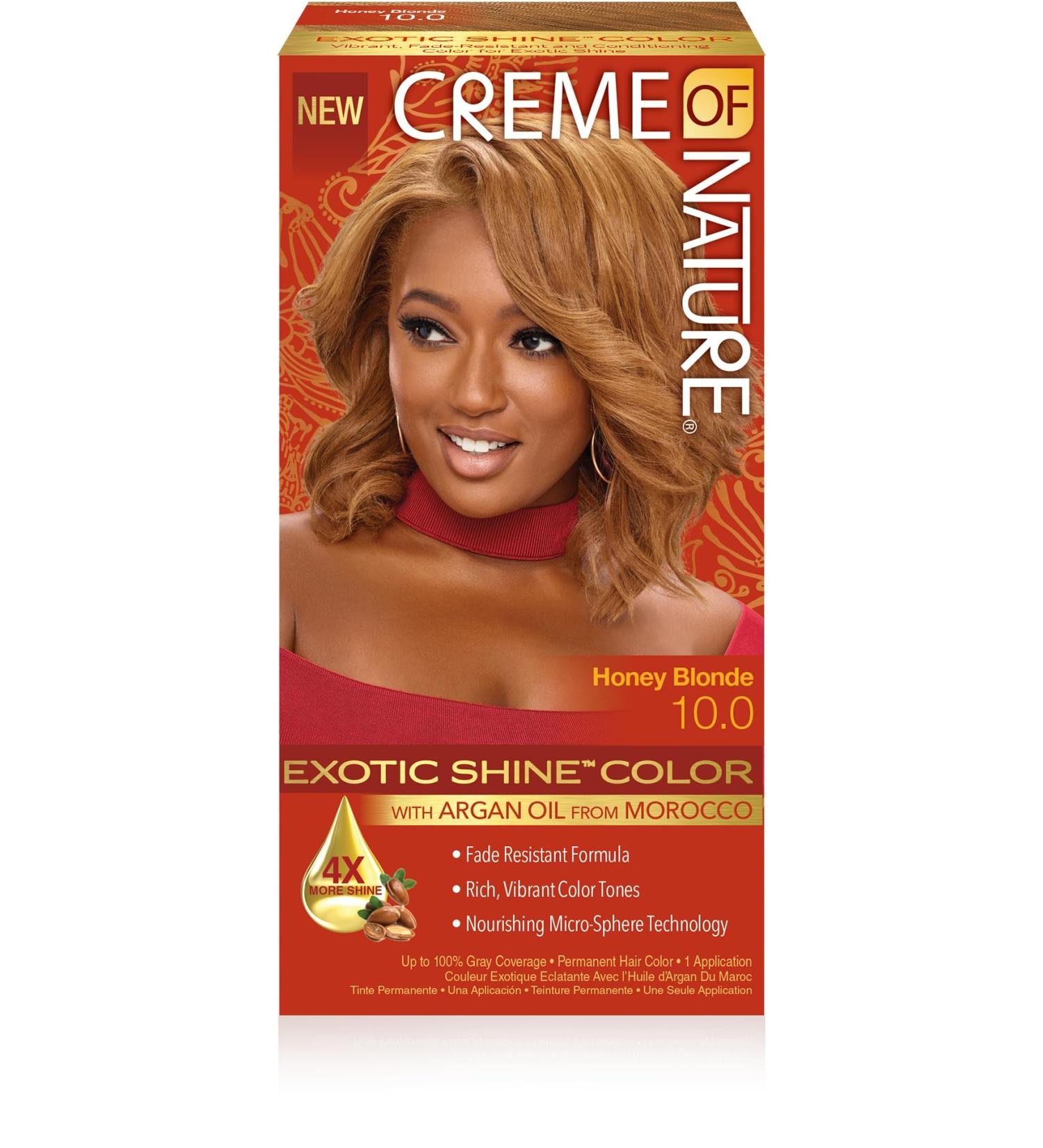 CREME OF NATURE Hair Colour/Permanent Colour 60 ml 10.0 Honey Blonde 1 piece (1 pack)