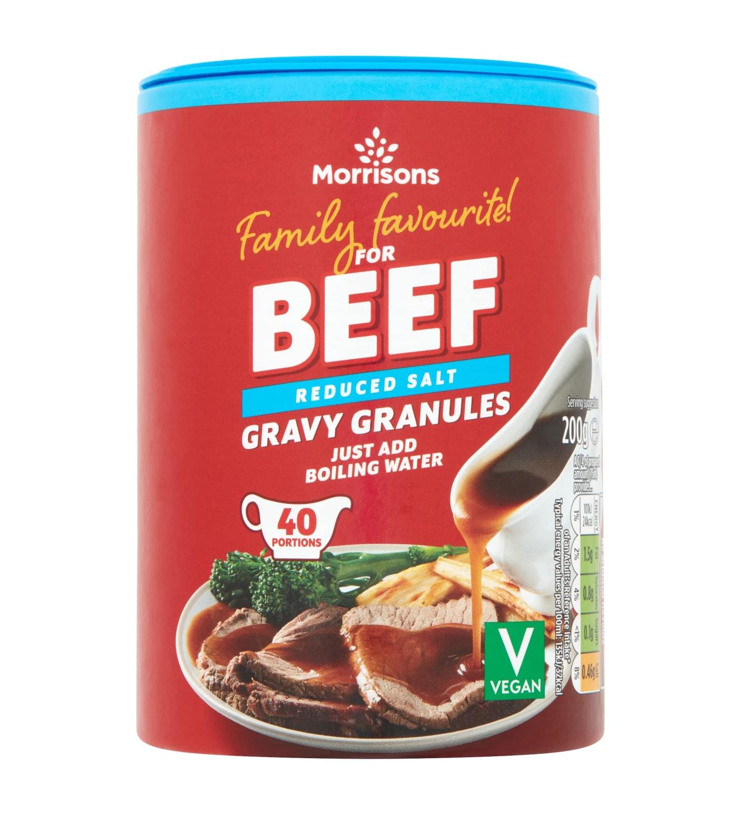 Morrisons Reduced Salt Beef Gravy Granules 200g