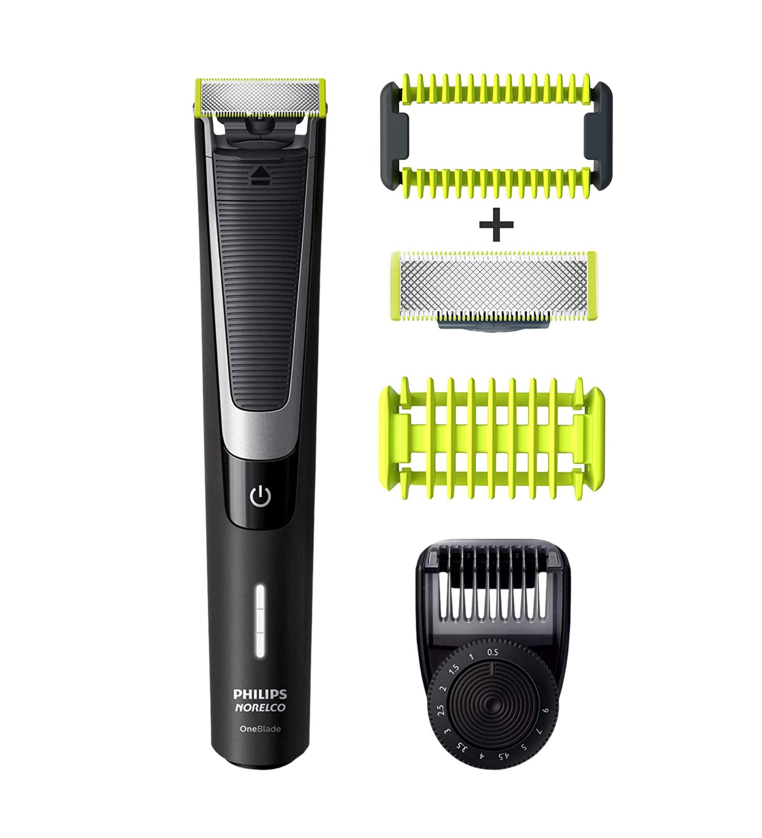 PHILIPS Norelco OneBlade Pro Kit - Electric Trimmer and Shaver + Body Kit (Black) - Buy Online on SooperMarket.com