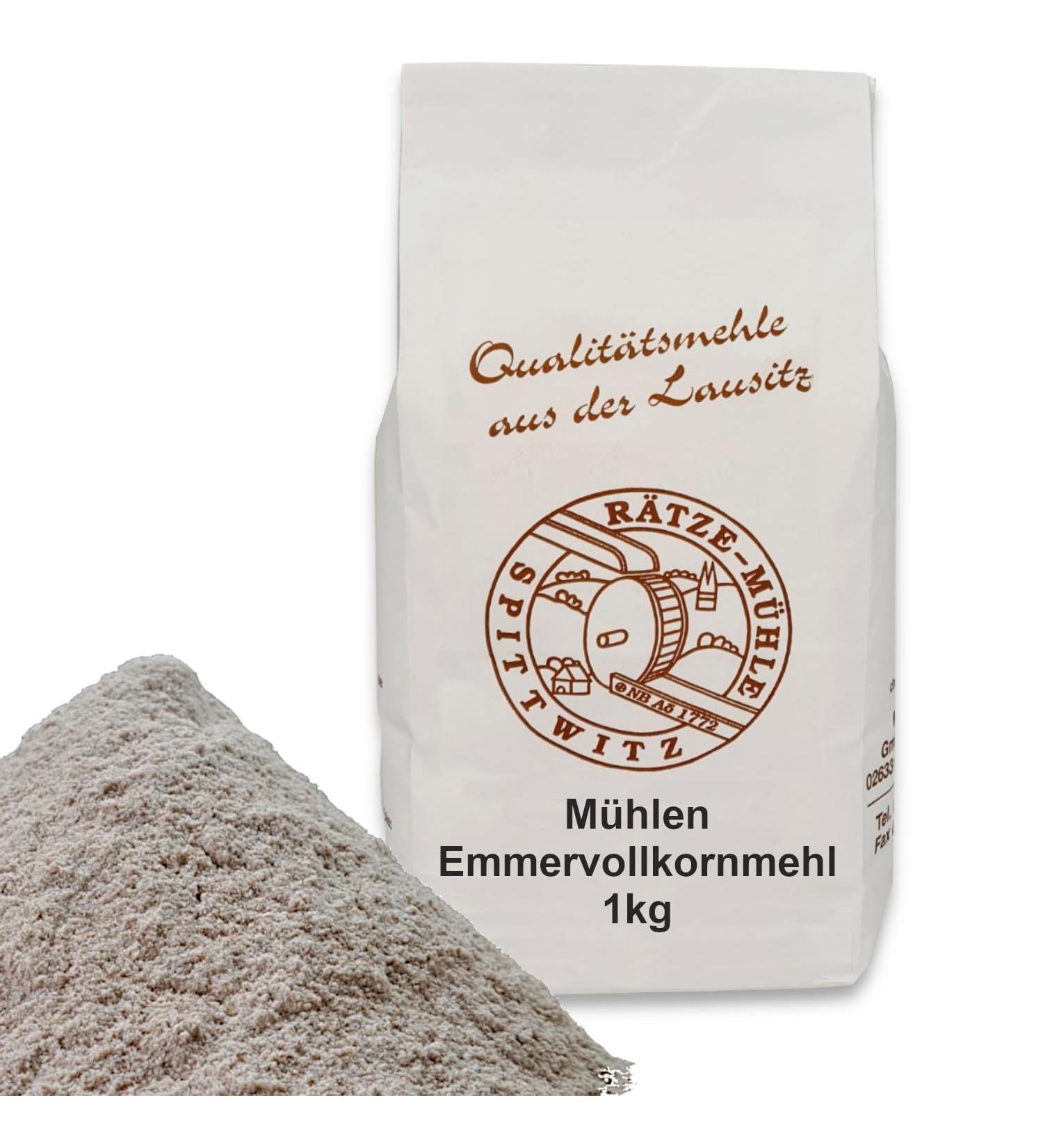 Buy Mills Wholemeal Emmer Flour 1000g - Fresh 100% Natural & Regional Quality | R tze Mill - Buy Online on SooperMarket.com
