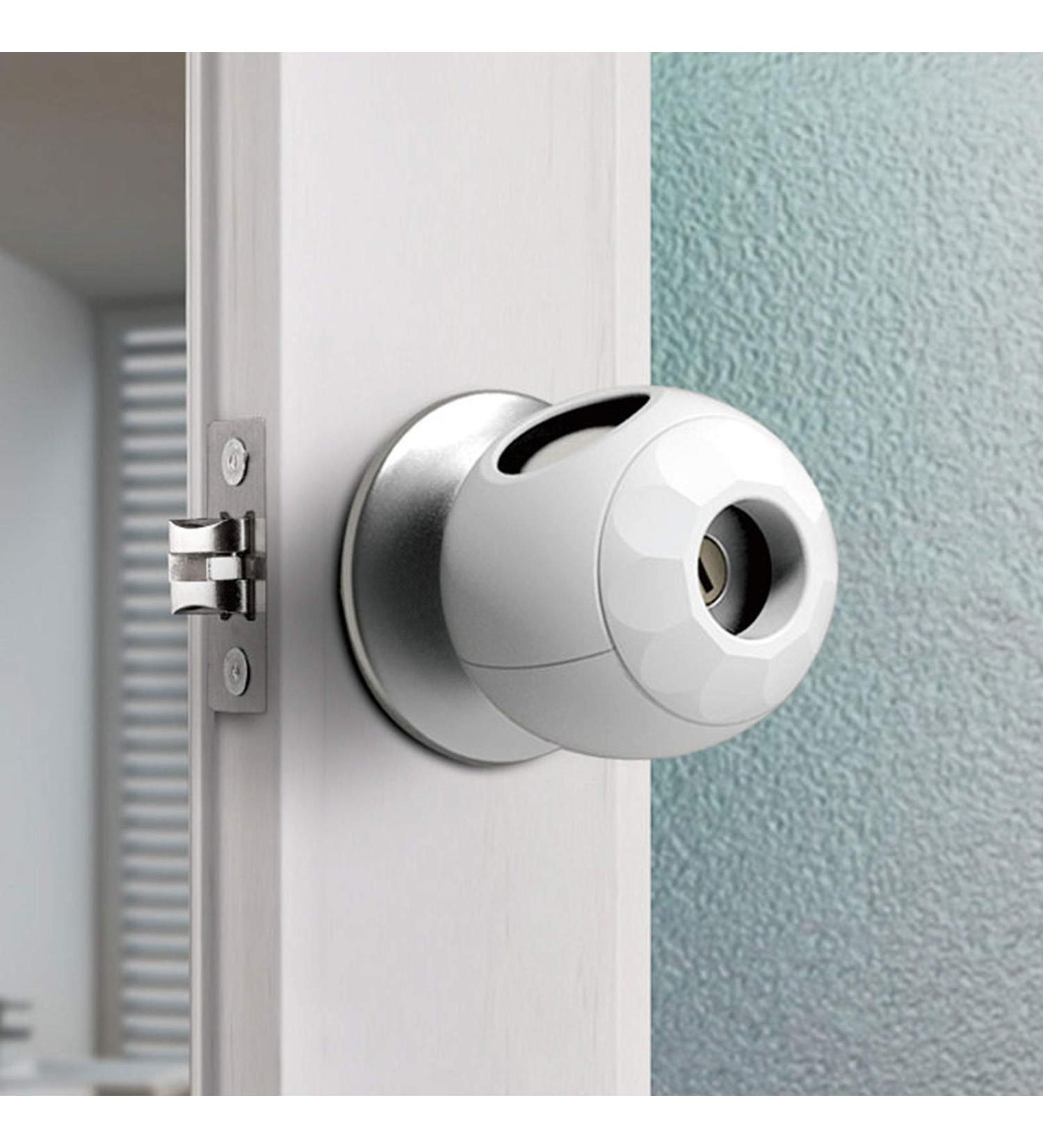 Childproof Door Knob Covers Babyproof (4 Pack) Child Door Locks Door Handle Baby Proofing Door Safety for Kids by AILUOQI - Buy Online on SooperMarket.com