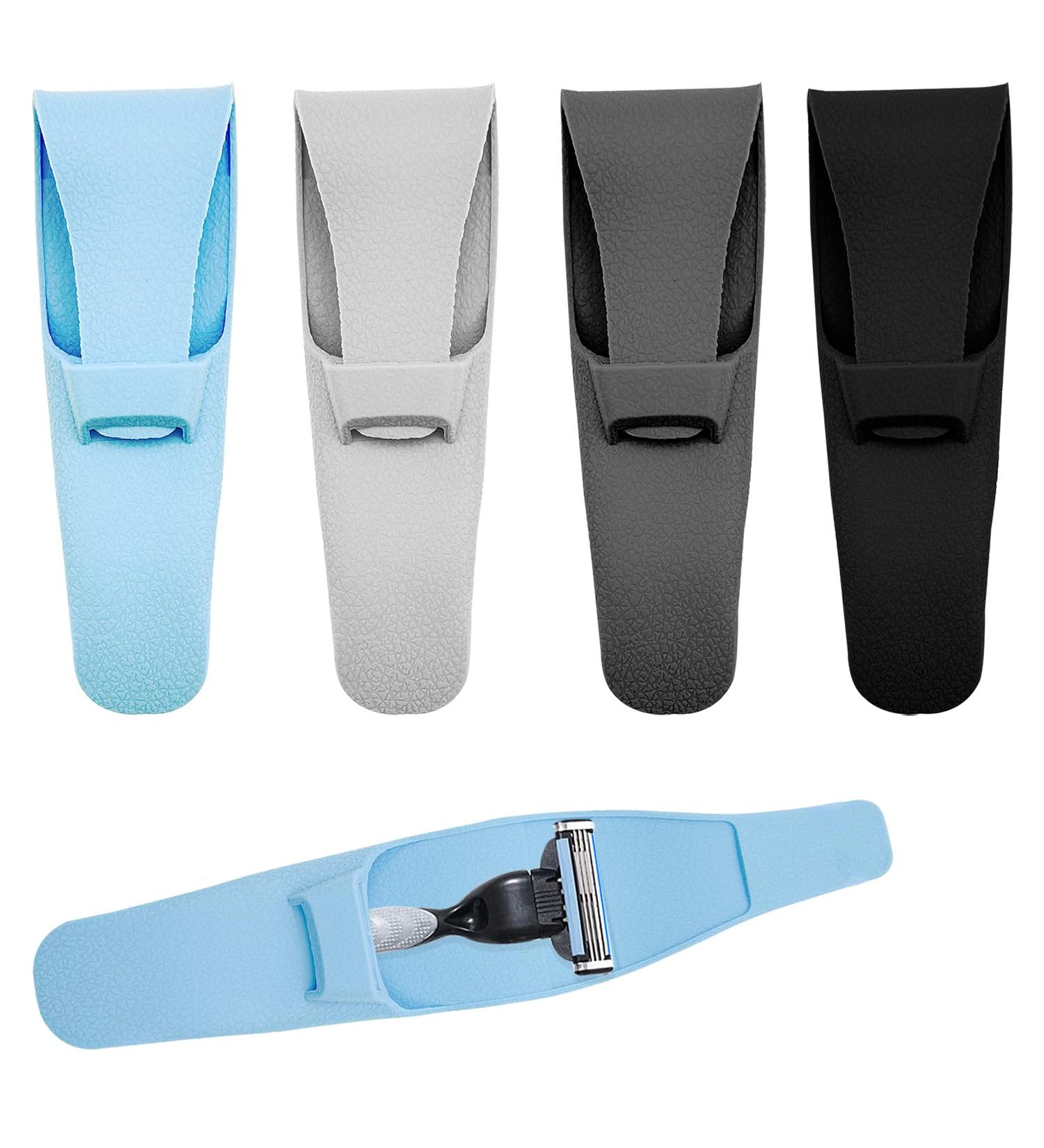 4 PCS Portable Razor Protective Case Waterproof Razor Travel Case Silicone Travel Razor Protector Holder Cases for Man Manual Razor Storage Protective - Buy Online on SooperMarket.com