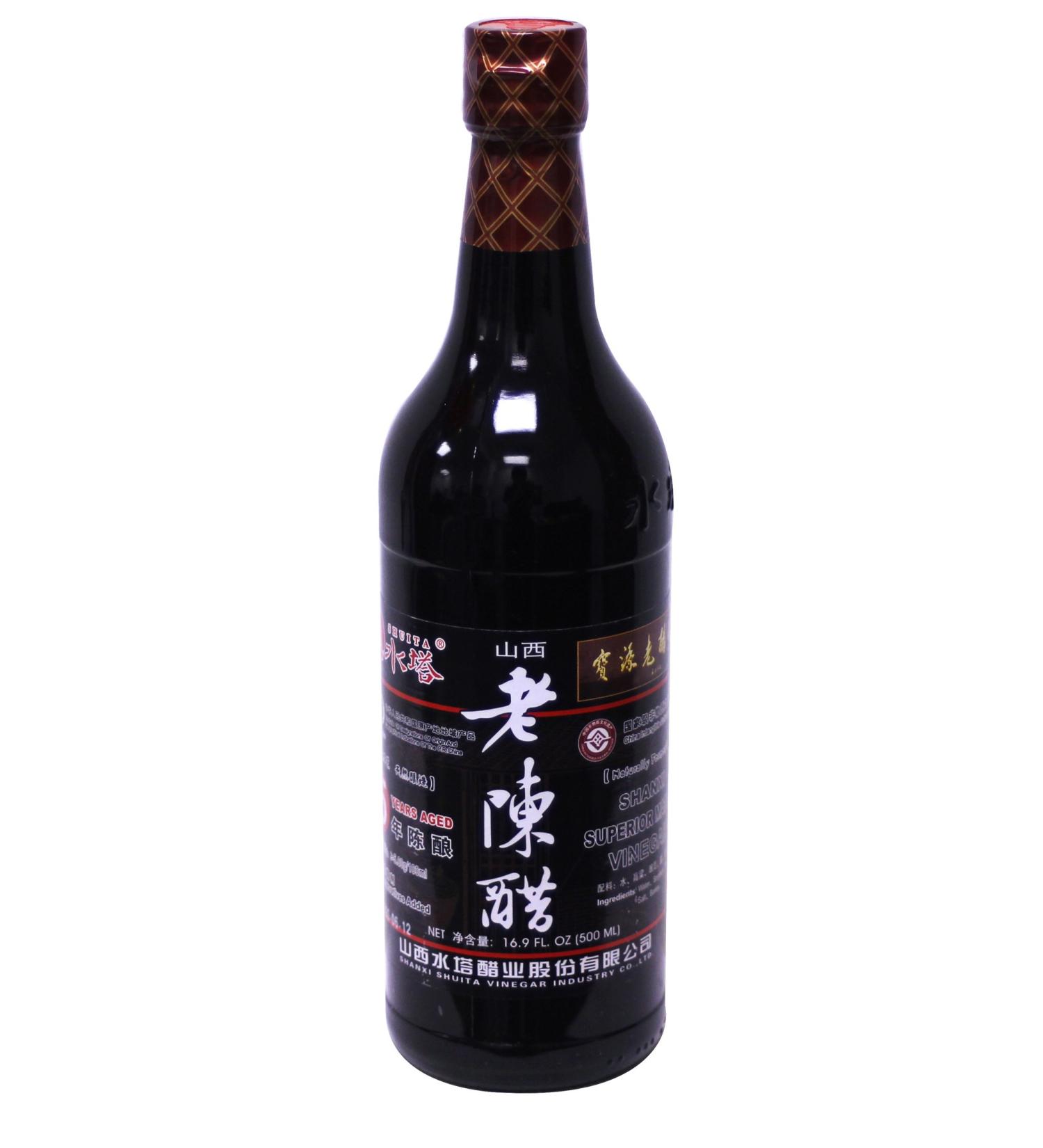Shanxi Shuita Superior Mature Vinegar - 5 Years Naturally Fermented | 500ml - Buy Online on SooperMarket.com