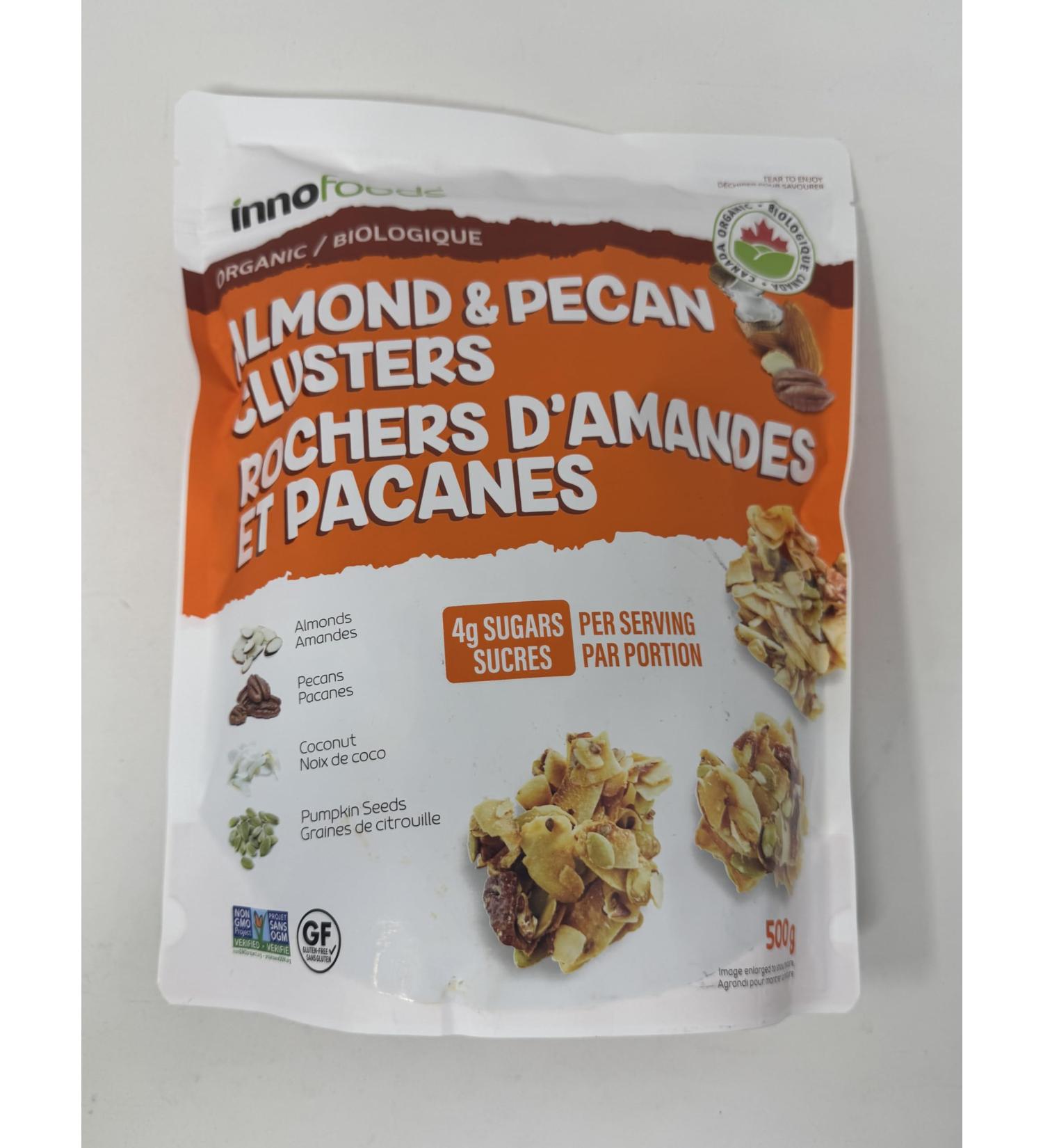 Inno Foods Organic Almond and Pecan Clusters 500 g