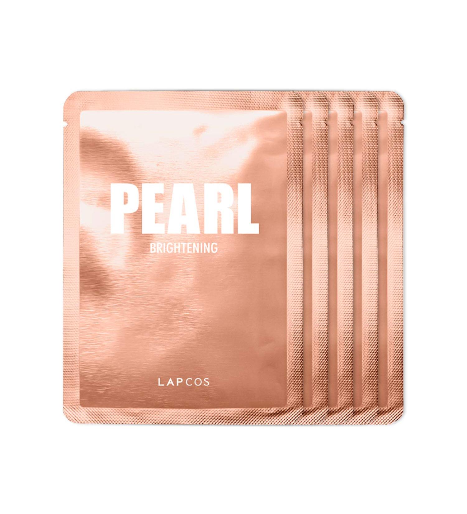 Lapcos Pearl Brightening Daily Skin Beauty Mask - 5 Sheets (0.81 fl oz each) for Radiant Skin - Buy Online on SooperMarket.com
