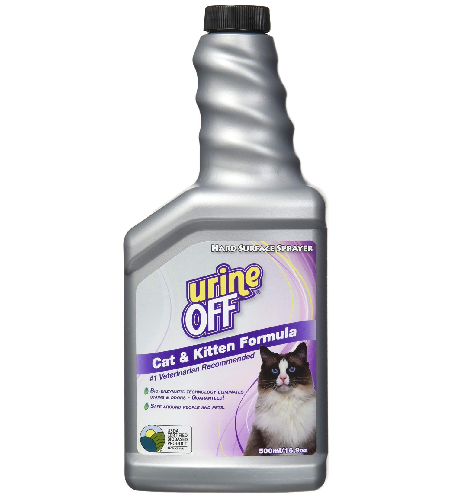 Urine OFF Odor and Stain Remover for Cats Sprayer Top 16.9oz - Buy Online on SooperMarket.com