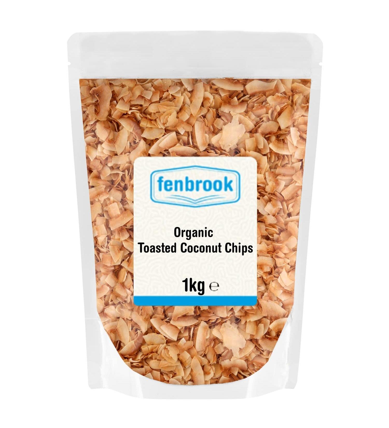 Organic Toasted Coconut Chips 1kg | Certified Organic by Fenbrook Organic - Buy Online on SooperMarket.com
