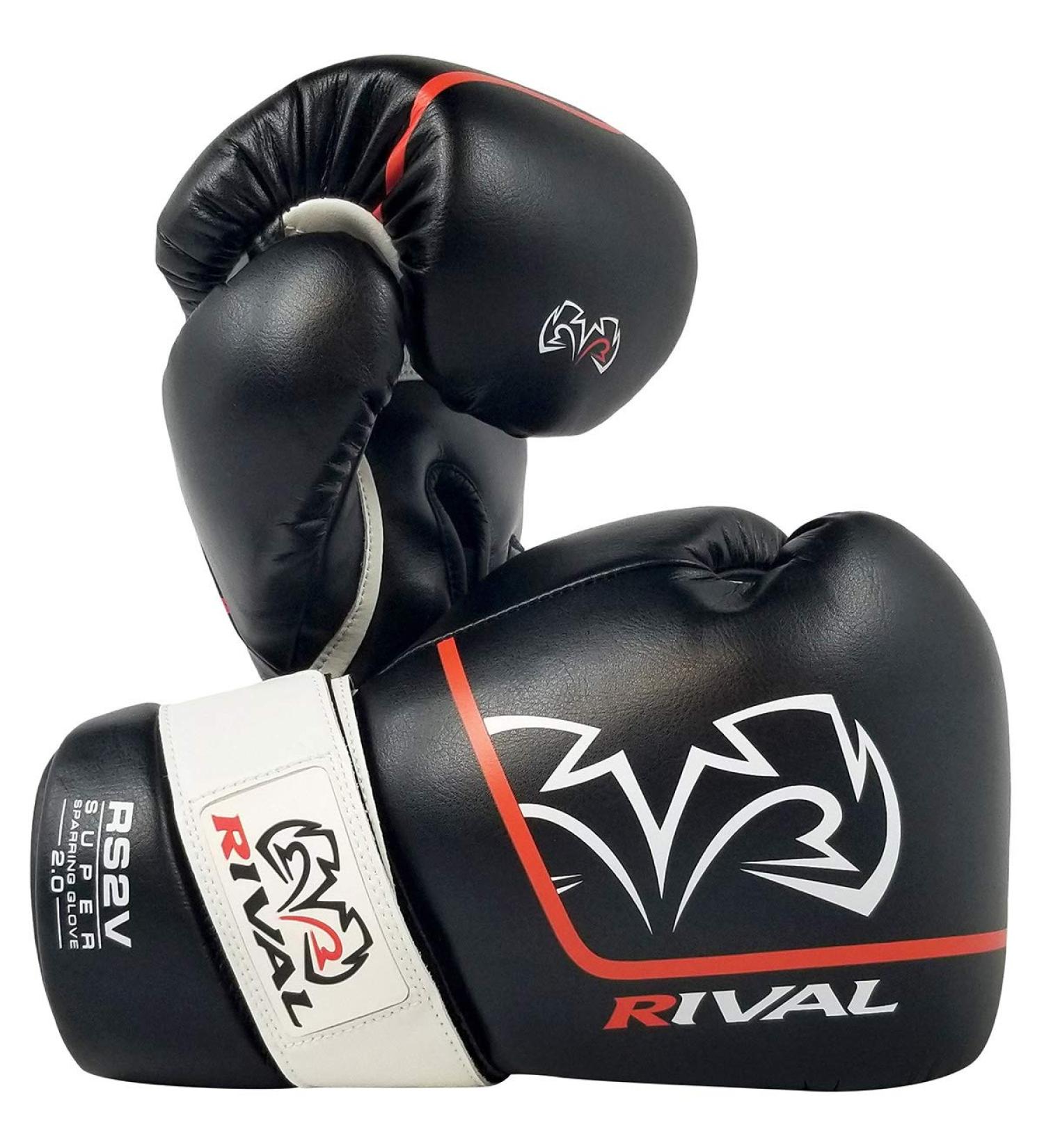 RIVAL Boxing RS2V 2.0 Super Pro Hook and Loop Sparring Gloves Black 12 oz - Premium Quality for Superior Performance - Buy Online on SooperMarket.com