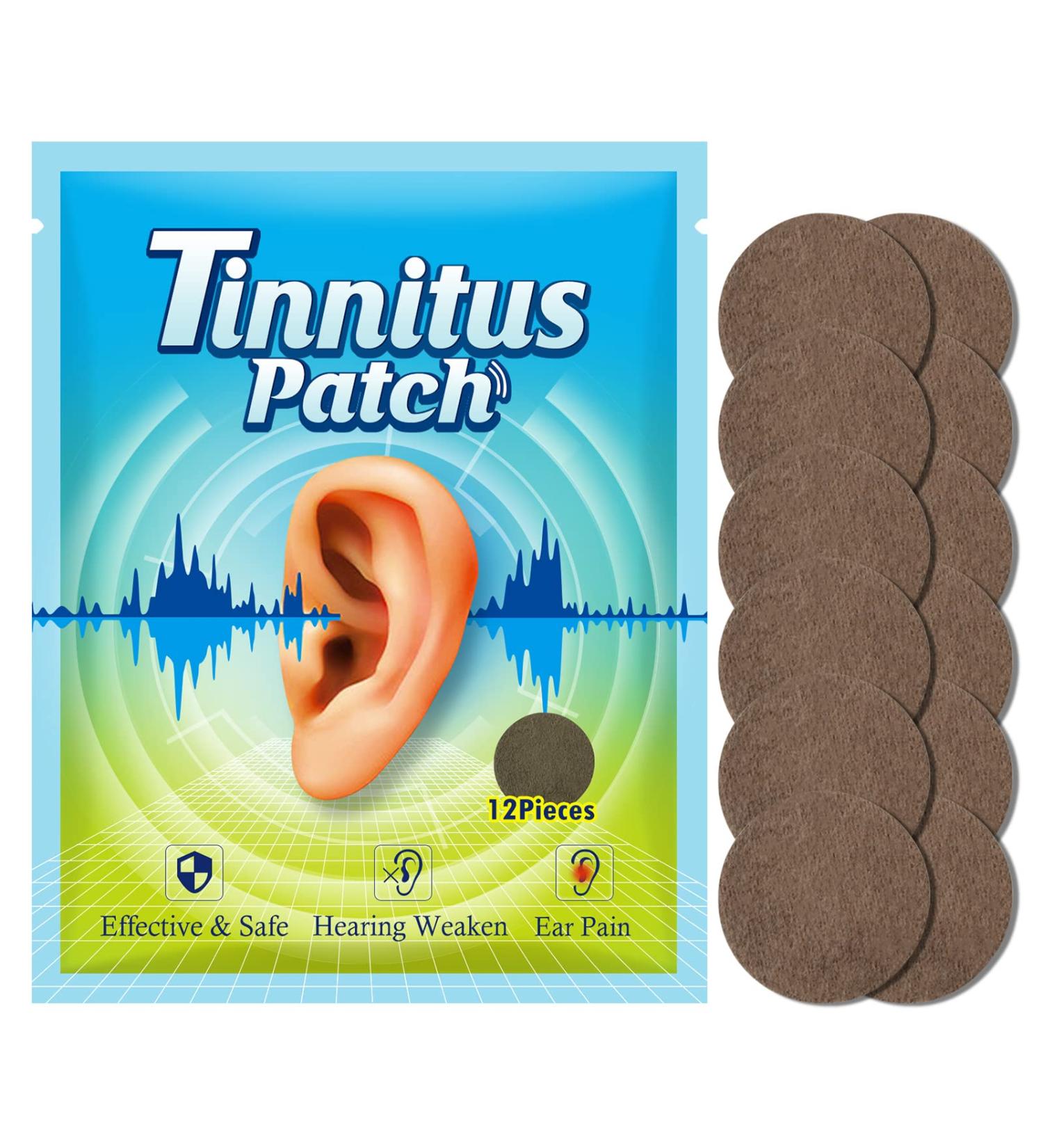 Tinnitus Relief Patches - Herbal Formula for Ringing Ear Care and Pain Relief - Buy Online on SooperMarket.com
