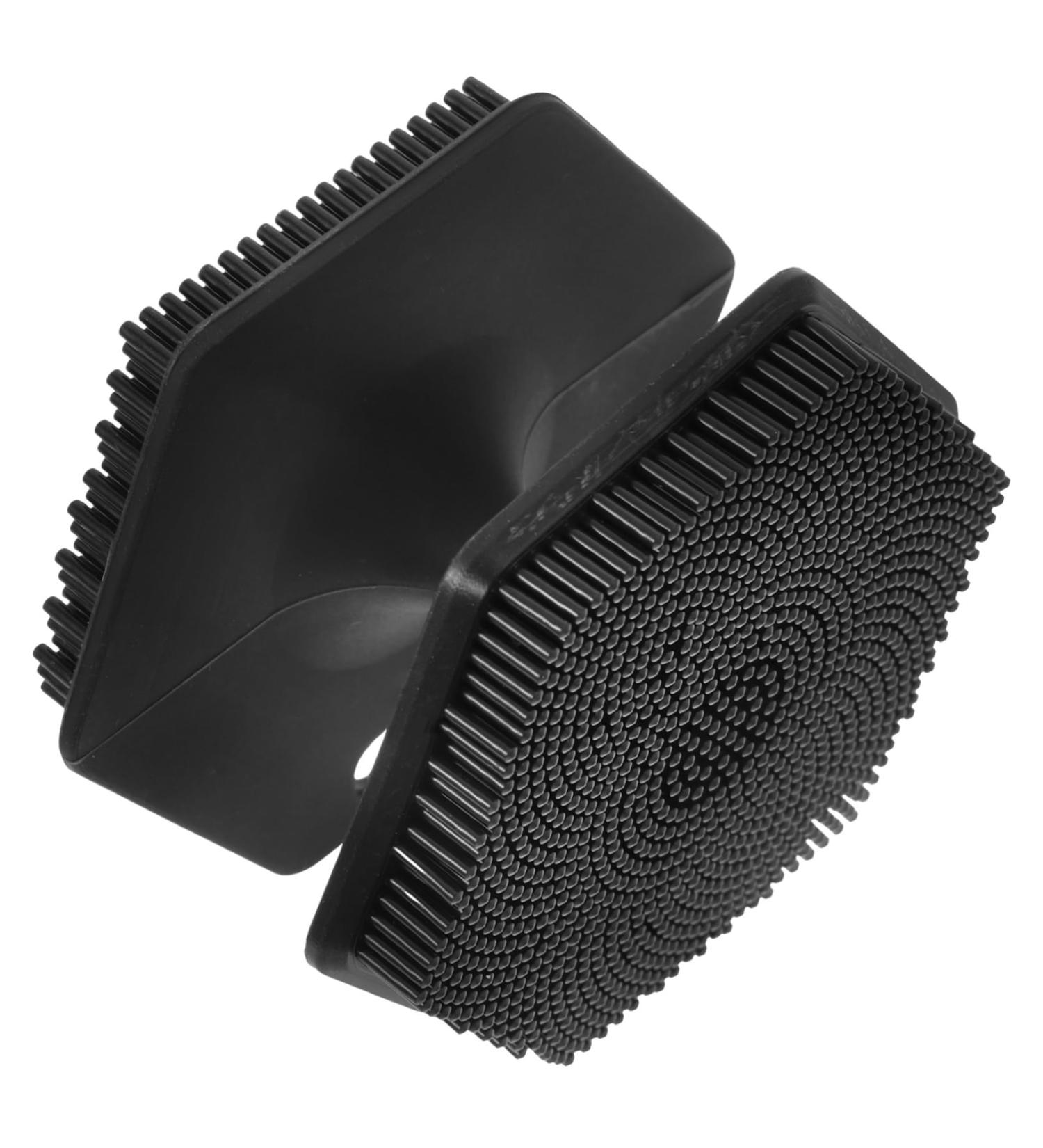 FOYTOKI Face Brush Face Exfoliator Facial Cleansing Brush Exfoliator Facial Wash Brush Facial Scrubber Exfoliator Facial Cleansing Brush for Blackhead Silicone Face Cleansing Brush 6.50X6.50X4.00CM Black - Buy Online on SooperMarket.com