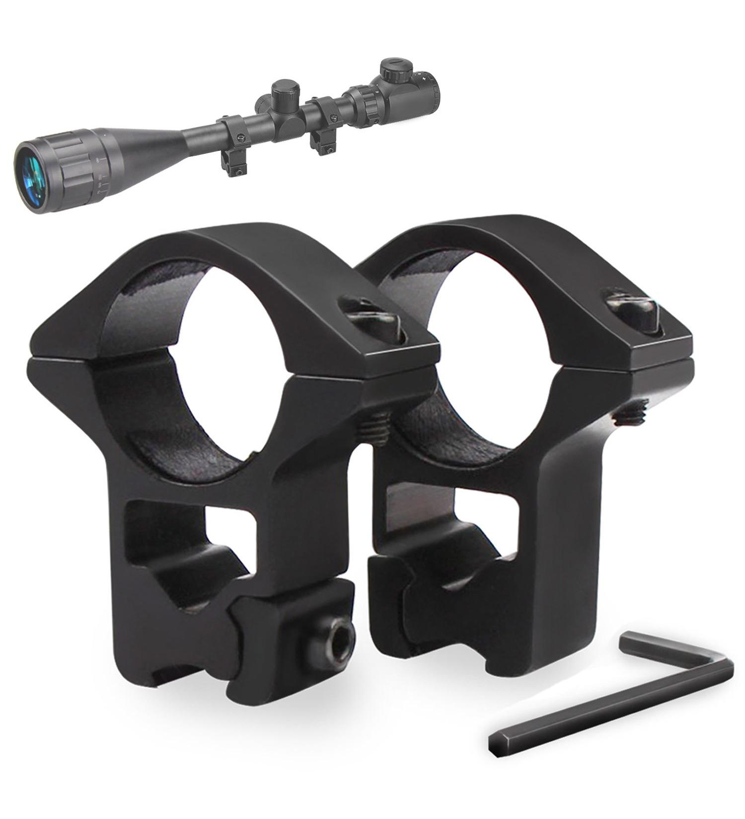 Modkin 11mm Dovetail Scope Mounts - 1'' High Profile for Airguns & .22 Rifles (Set of 2) - Buy Online on SooperMarket.com