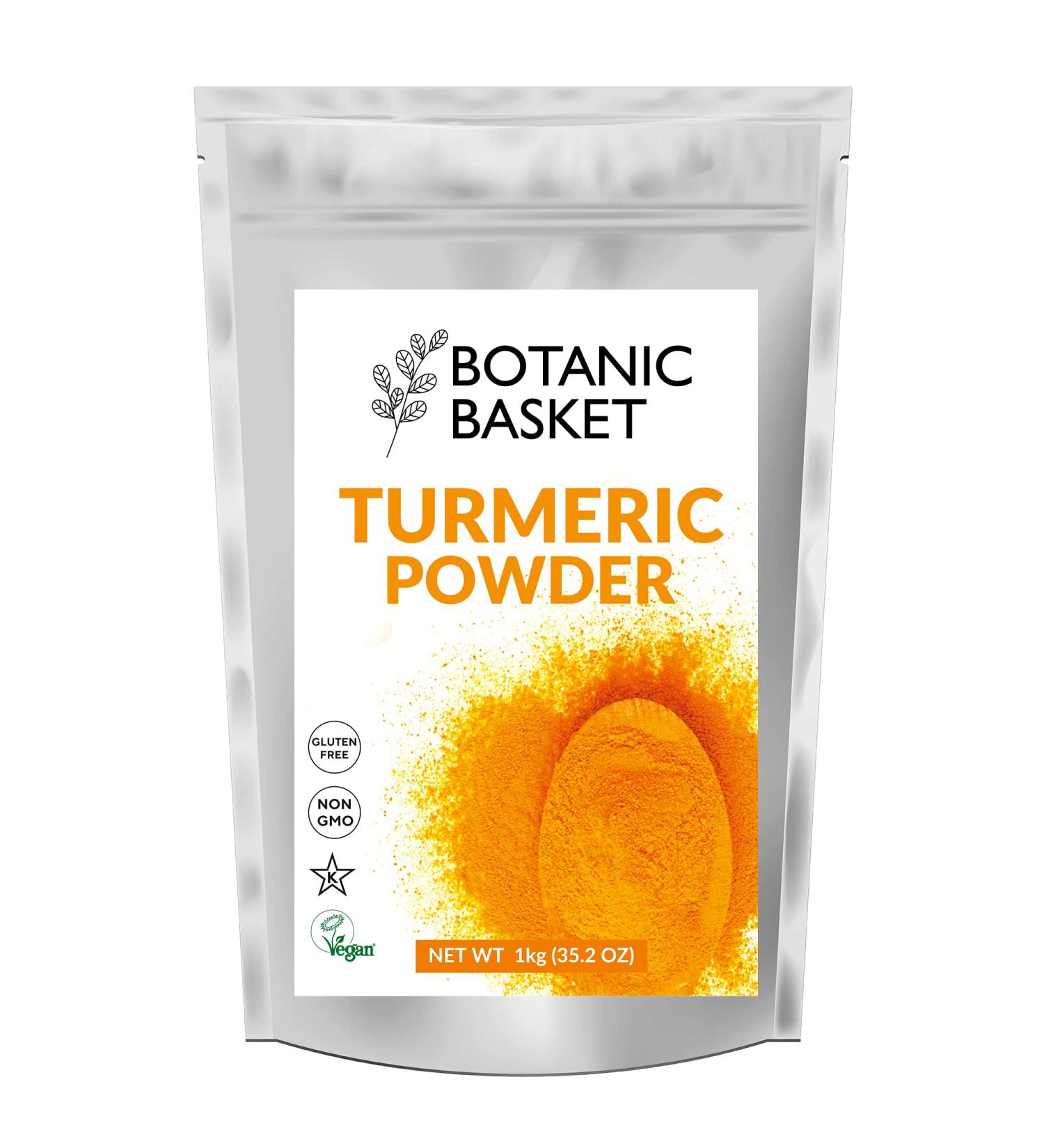 Organic Turmeric Powder 1 kg - 5% Curcumin, Pure Natural Haldi Powder, 1000g - Buy Online on SooperMarket.com