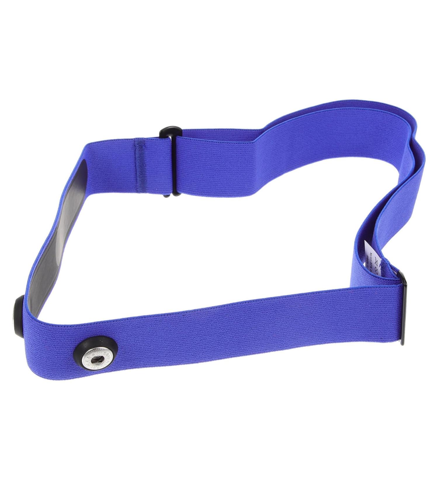 Kichouse Blue Heart Rate Monitor Chest Strap | Breathable Sports Equipment for Accurate Heart Frequency | Durable Nylon & Rubber Band 17.00x3.00x0.10cm - Buy Online on SooperMarket.com