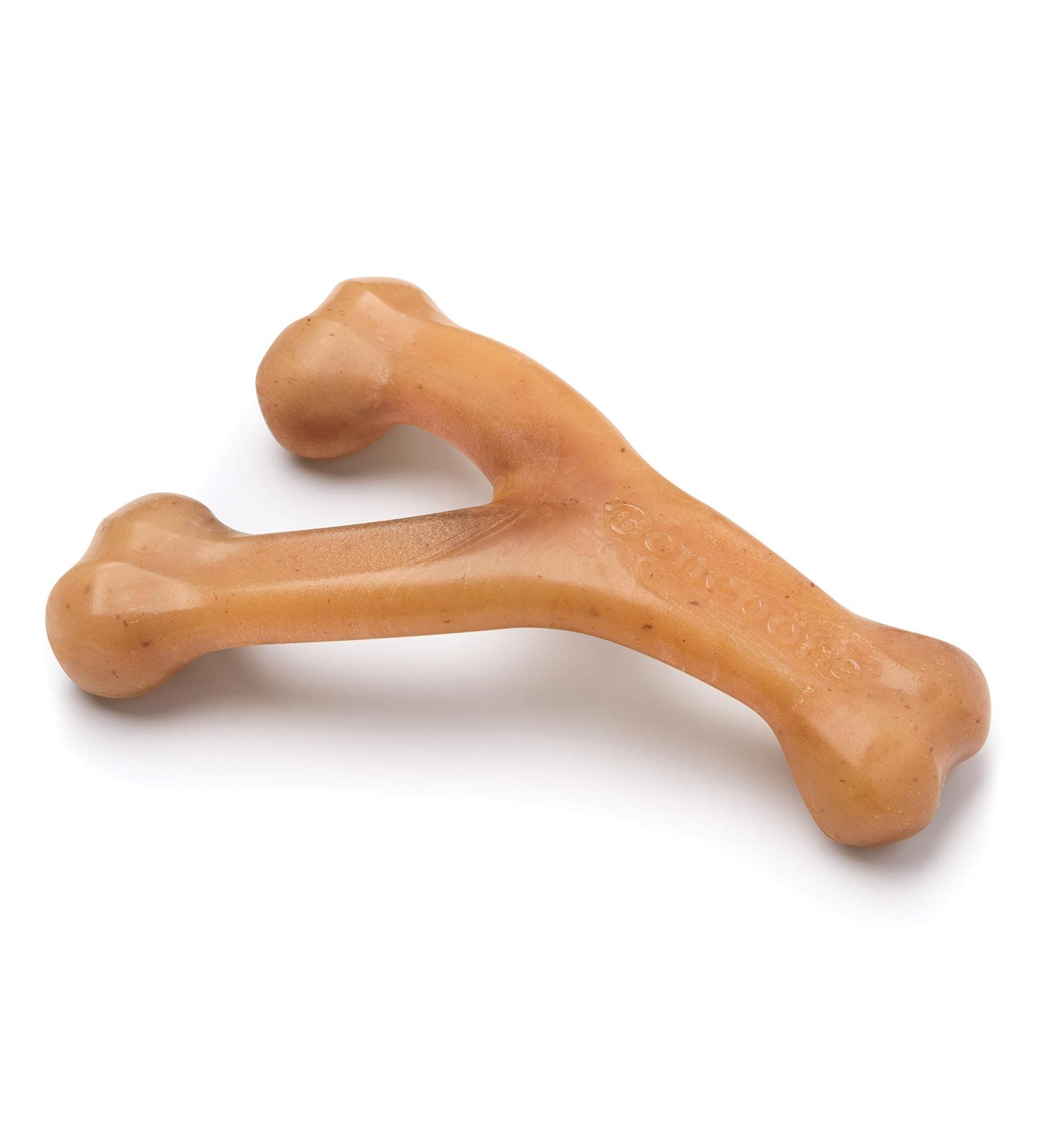 Benebone Wishbone Real Chicken Medium Dog Chew Toy | Durable & Ideal for Aggressive Chewers - International Shipping Available - Buy Online on SooperMarket.com