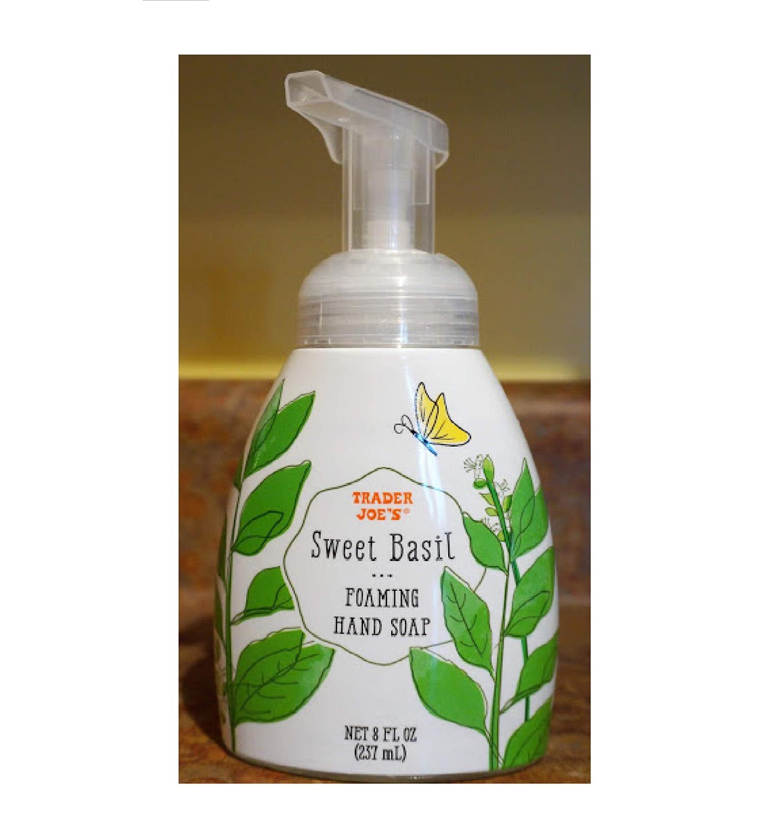 Trader Joe's Sweet Basil Foaming Hand Soap- 8 FL OZ (237 ml)