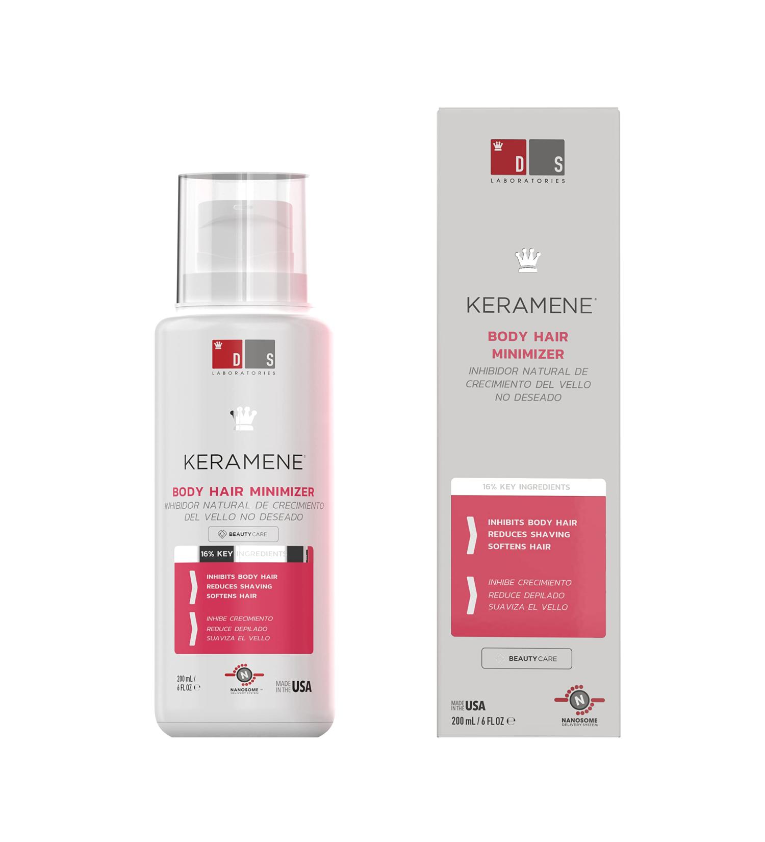Keramene Hair Growth Inhibitor by DS Laboratories - Face and Body Hair Inhibitor, Minimize Shaving & Waxing, Slows Regrowth, Paraben-Free - Buy Online on SooperMarket.com