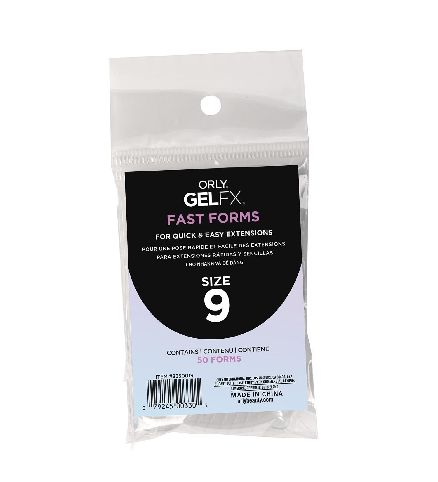 ORLY GelFX Fast Forms 50pc pack Individual sizes (9)