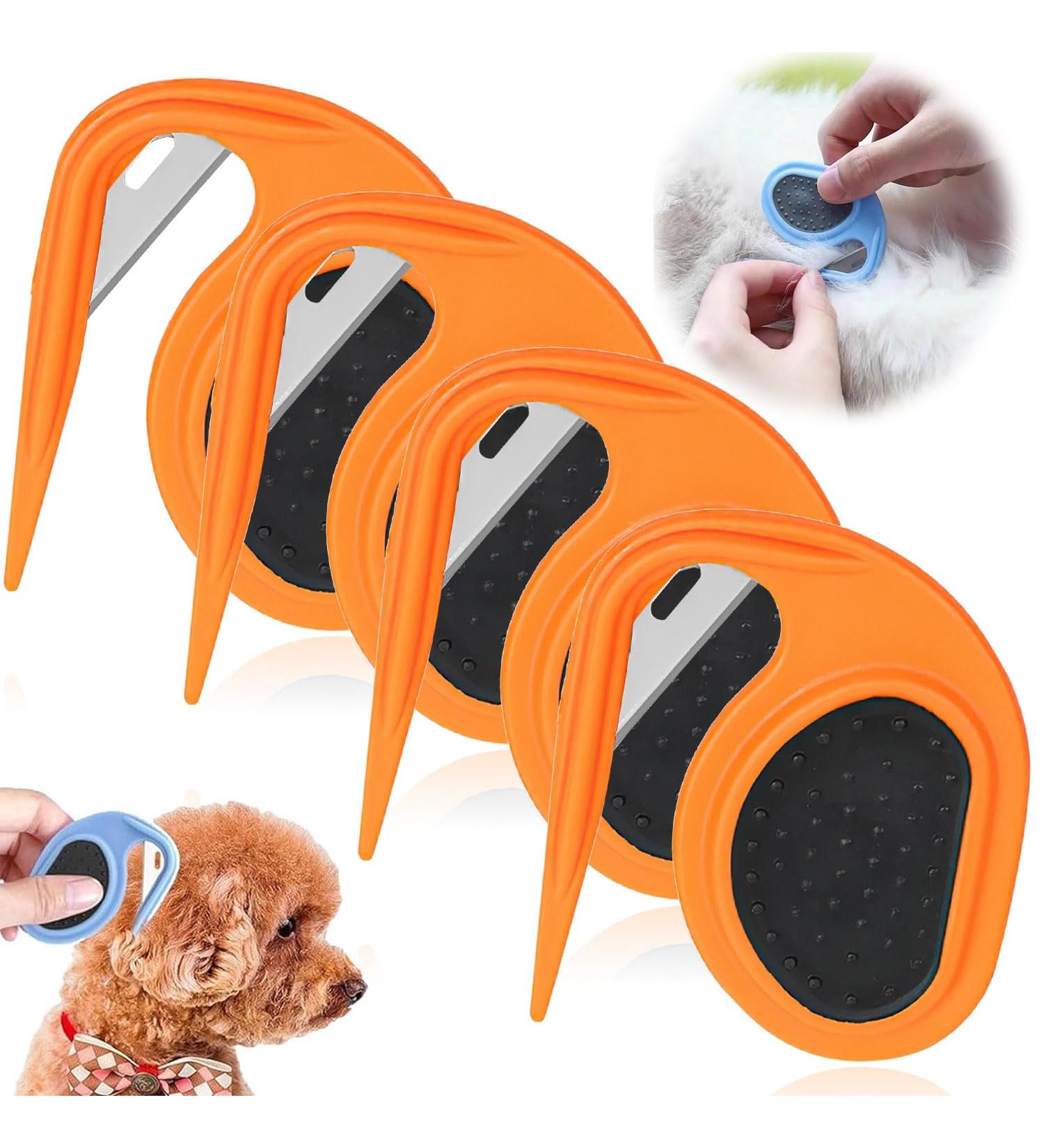 Yeahboom 4-Piece Pet Knotting Comb Set | De-Filter Knife for Cats & Dogs | Steel Blade | Perfect for Removing Mats & Tangles - Buy Online on SooperMarket.com