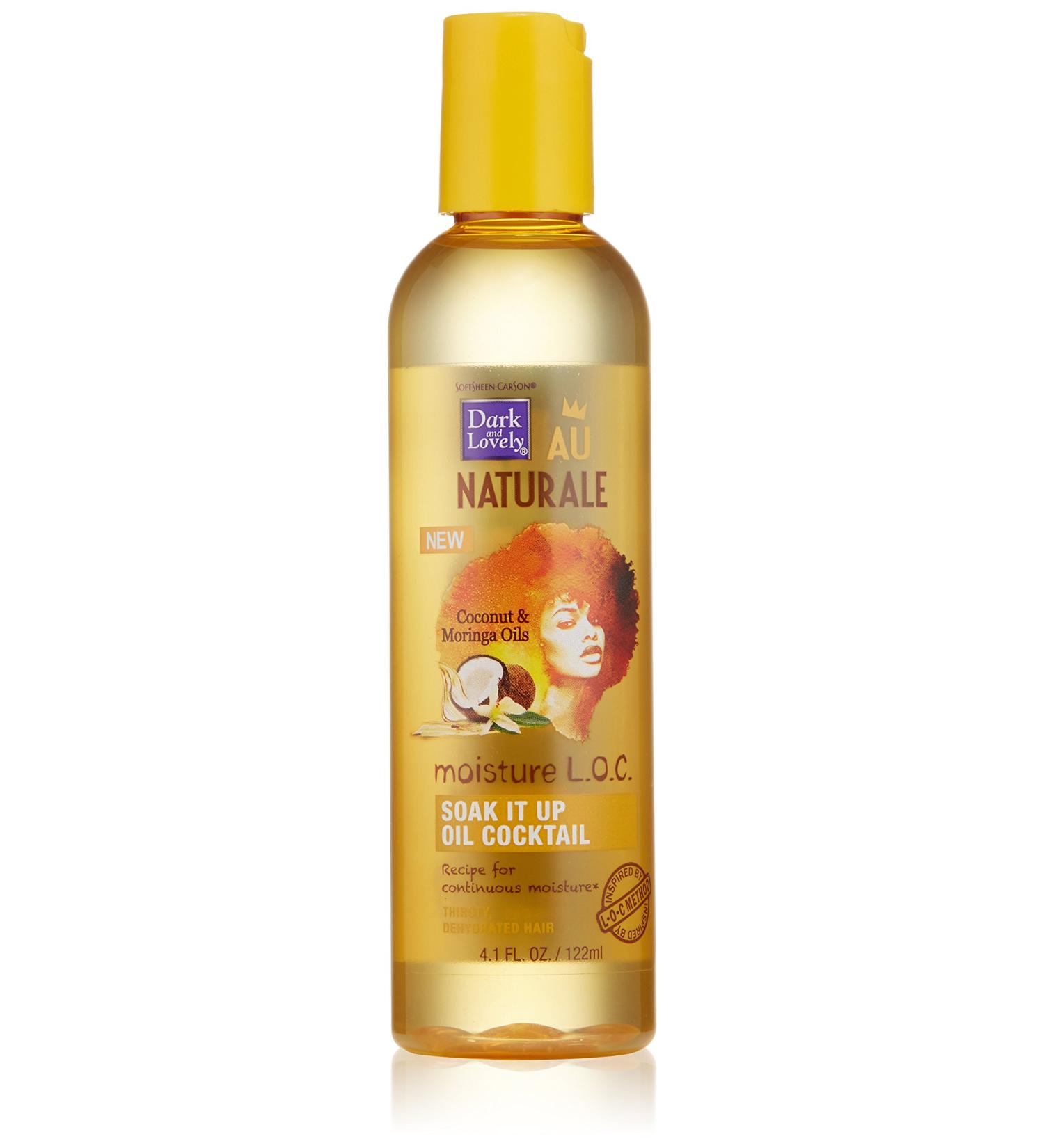 SoftSheen-Carson Dark and Lovely Au Naturale Moisture L.O.C. Soak It Up Oil Cocktail - 4.1 fl oz Hair Oil for Hydration & Shine | Buy Internationally - Buy Online on SooperMarket.com