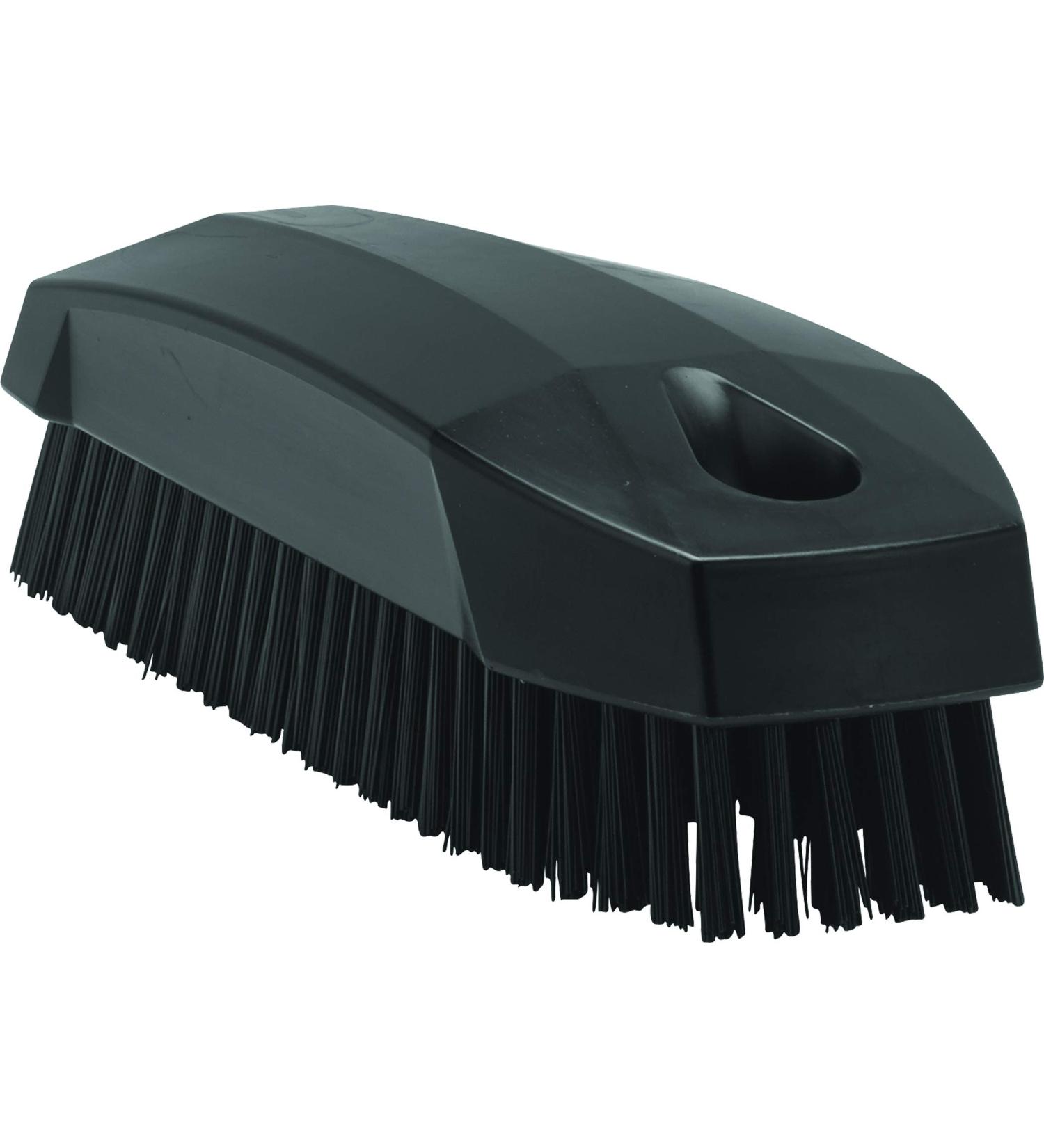 Vikan Nail Brush 6440 - Black Polyester | Durable & Effective Cleaning Tool for Professionals - Buy Online on SooperMarket.com