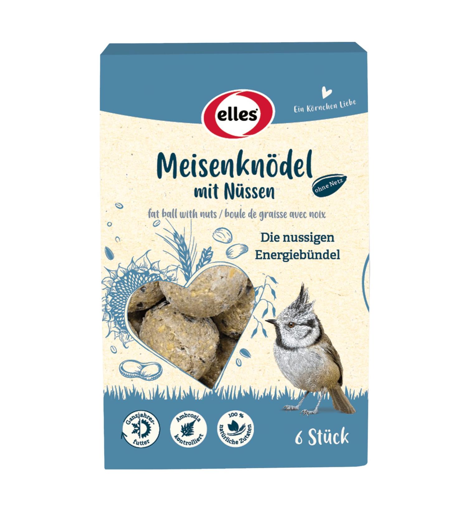 Elles Meisenkn del 6-Pack 100% Natural Energy-Rich Wild Bird Food | Nut-Free & Eco-Friendly Beak-Friendly Treats - Buy Online on SooperMarket.com