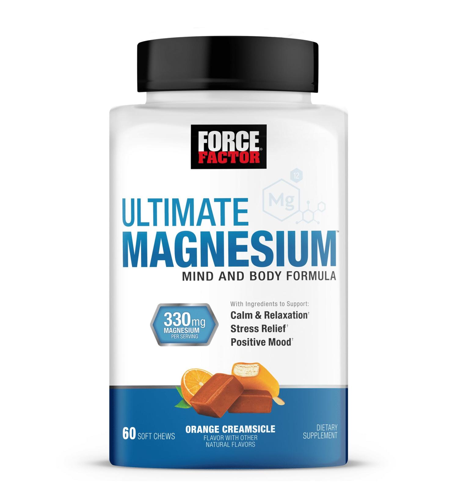 Orange Creamsicle Magnesium Soft Chews for Sleep, Stress Relief, and Relaxation - Buy Online on SooperMarket.com