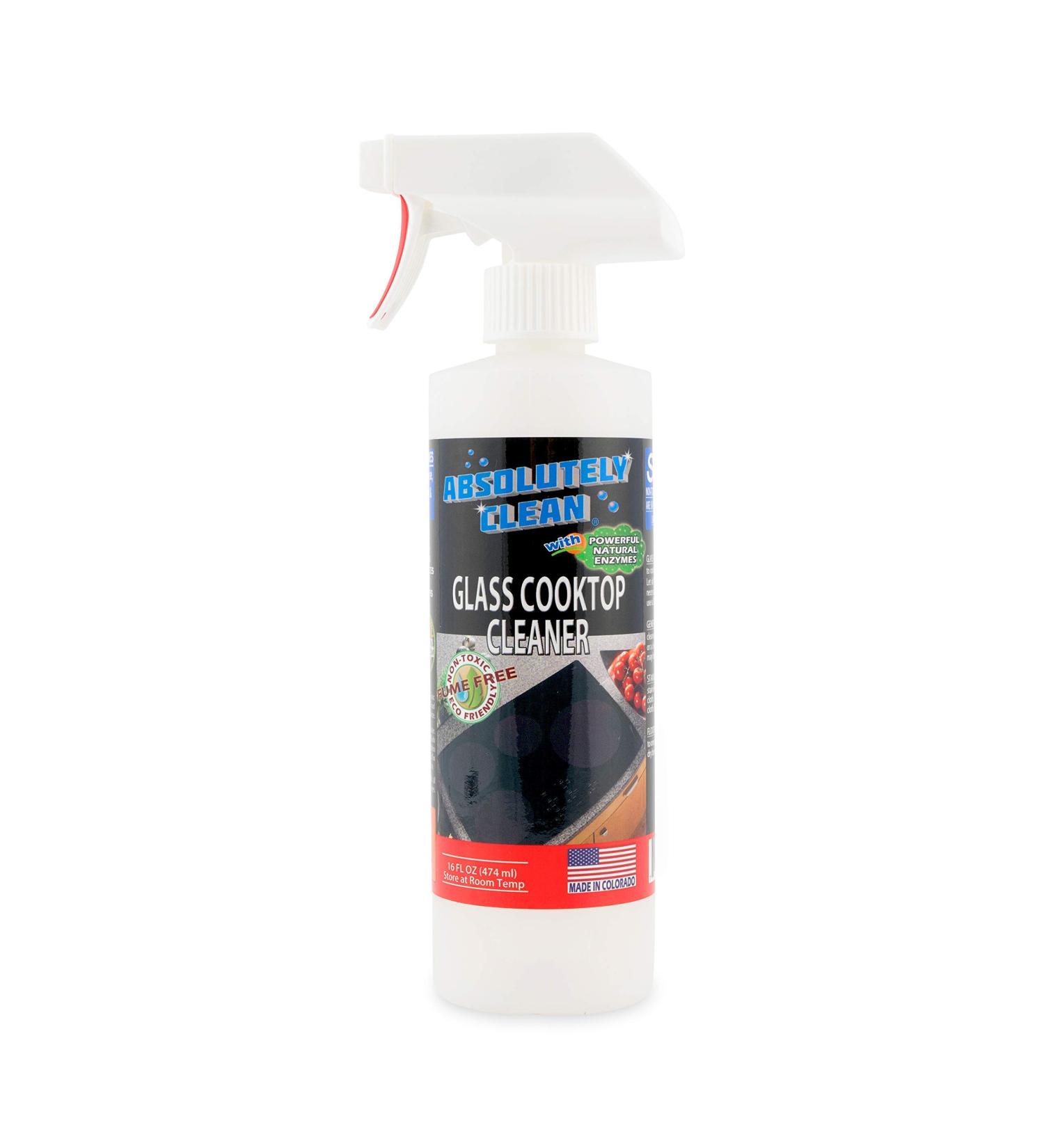 Absolutely Clean Ceramic & Glasstop Oven Cleaner - Fume-Free, Scratch-Free, Streak-Free - Powerful Natural Enzymes - USA Made (16 oz) - Buy Online on SooperMarket.com