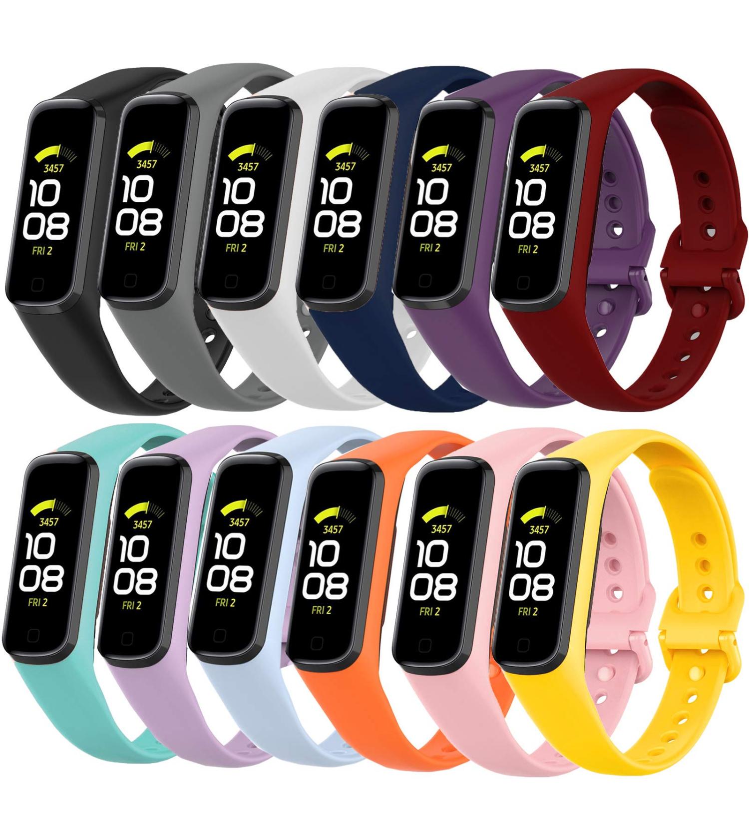 12 Pack Replacement Bands Compatible with Samsung Galaxy Fit 2 SM-R220 for Women Men Classic Waterproof Sport Watch Band Strap Wristband for Galaxy Fit 2 Smart Watch 12 pack  style A - Buy Online on SooperMarket.com