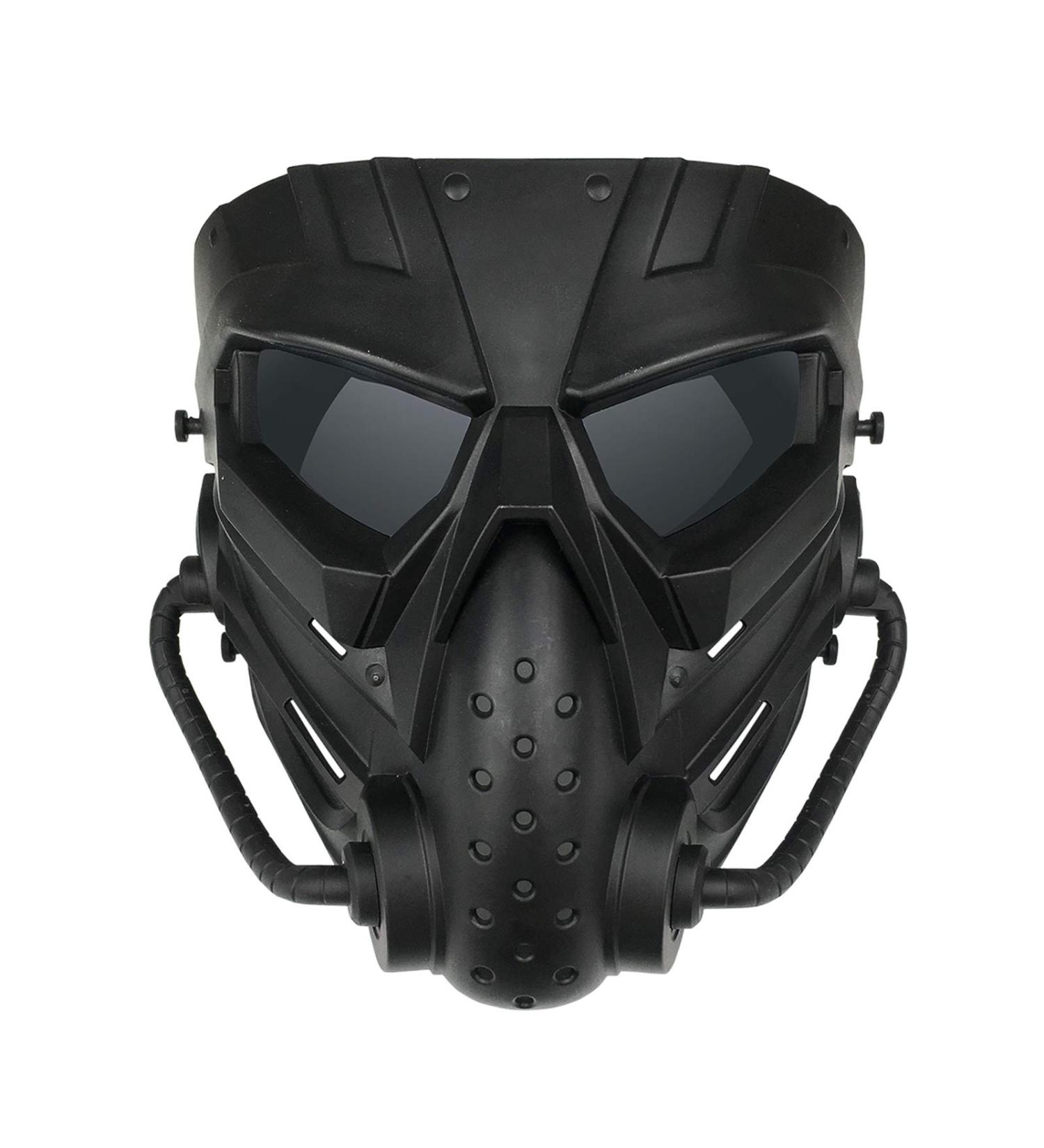 Alien Airsoft Mask Full Face Tactical for Hunting, CS Game, Halloween - Black Gray Lens - Buy Online on SooperMarket.com