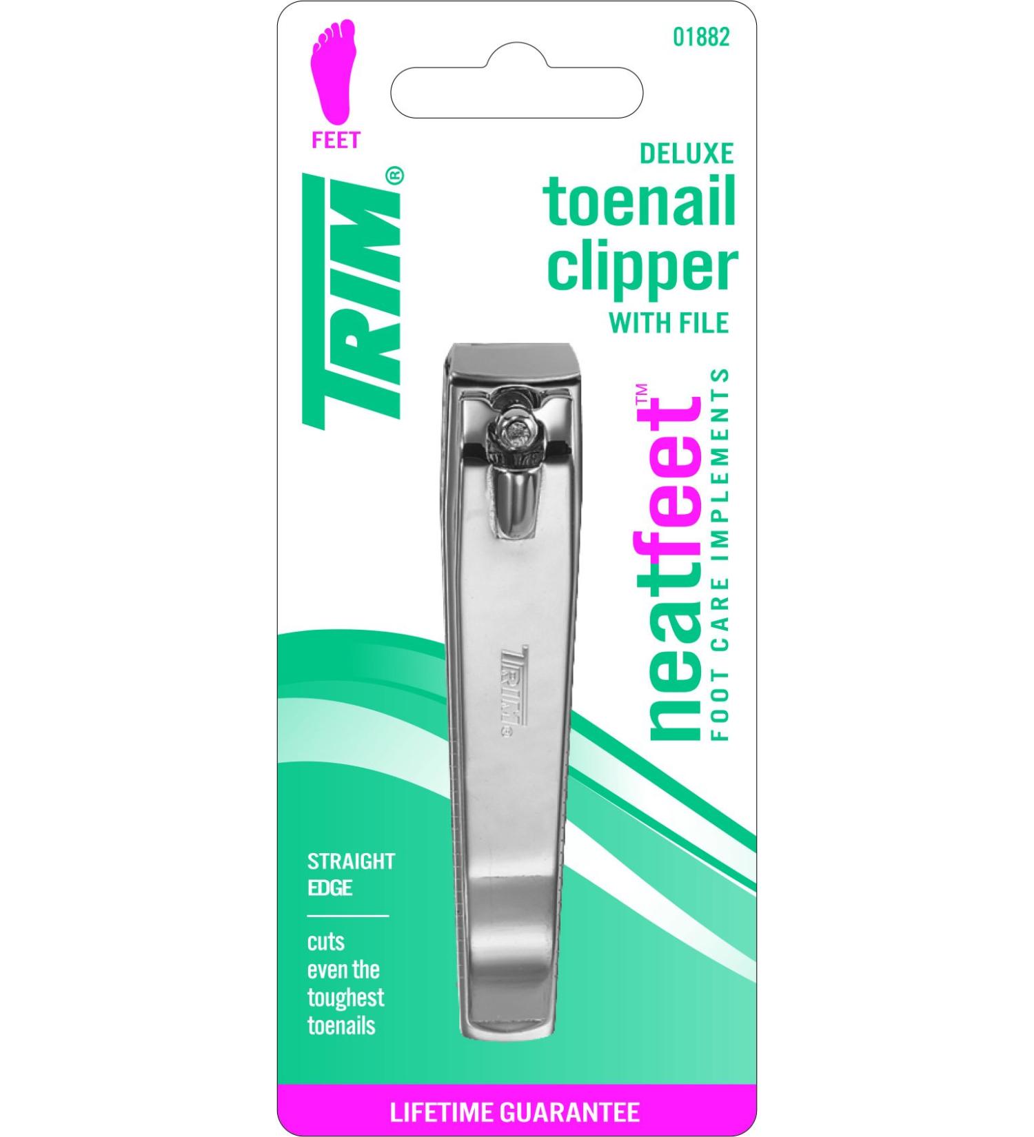 Trim Straight Edge Toenail Clipper with File  0.94 Ounce