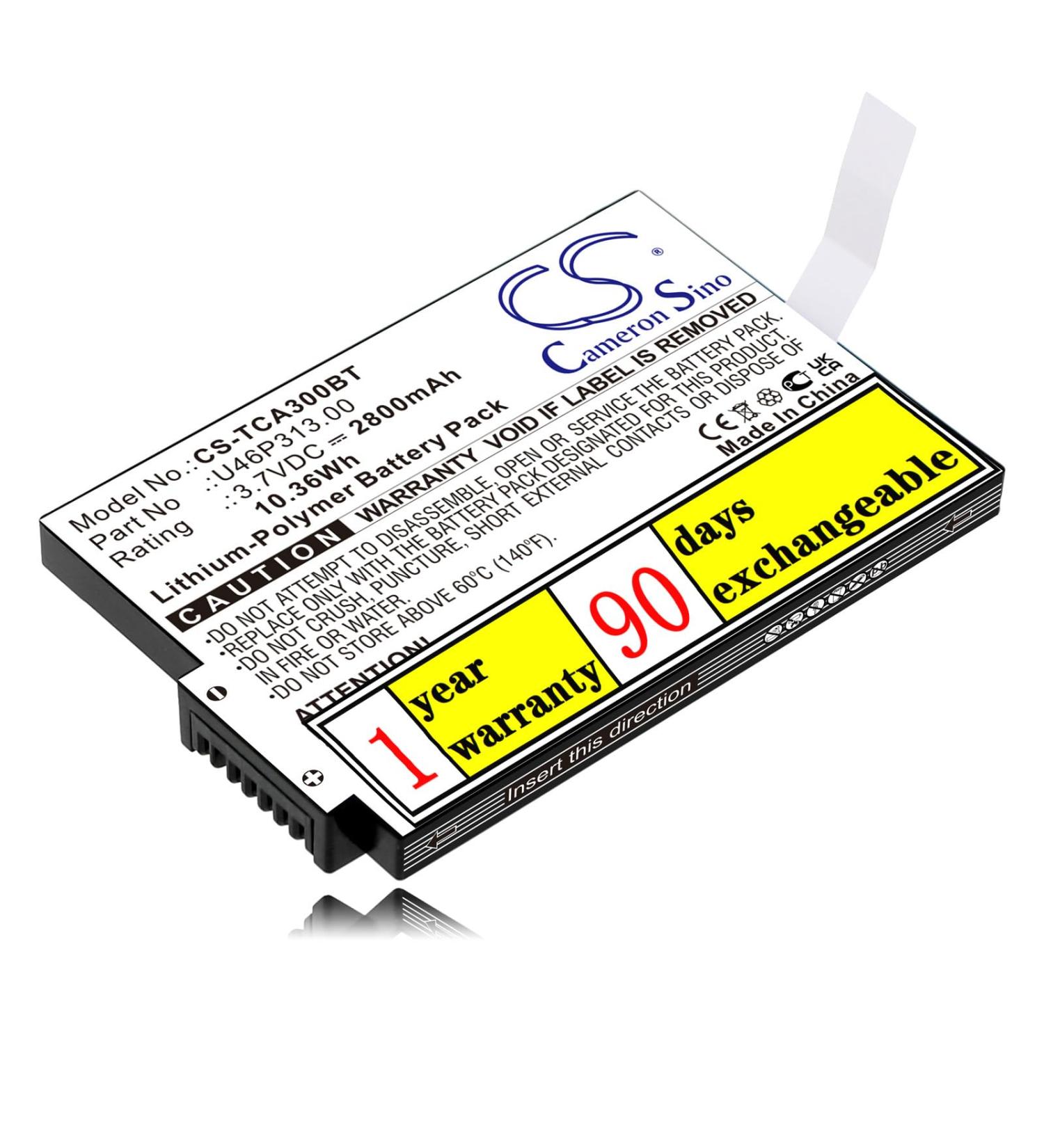 3.7V TCA300COM High-Performance Replacement Battery for Xfinity iControl - 2800mAh Capacity International Shipping Available - Buy Online on SooperMarket.com