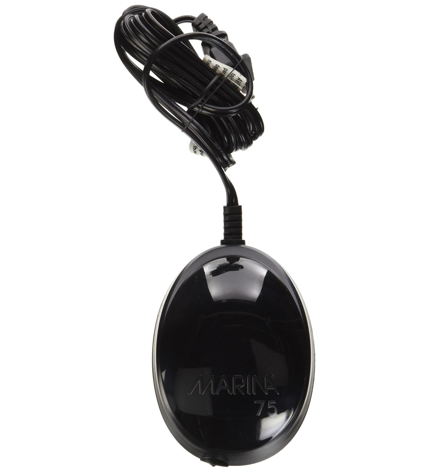 Marina 11112 Aeration Pump 75 for Aquariums up to 100L - Efficient Oxygen Supply in Black - Buy Online on SooperMarket.com