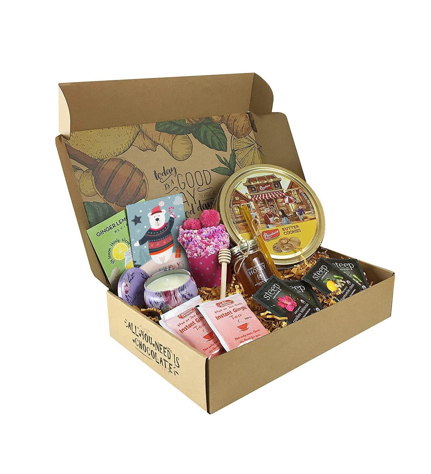 Get Well Soon Gifts for Women - Stress Relief Care Package - Recovery and Encouragement Gift Basket for Her - Buy Online on SooperMarket.com