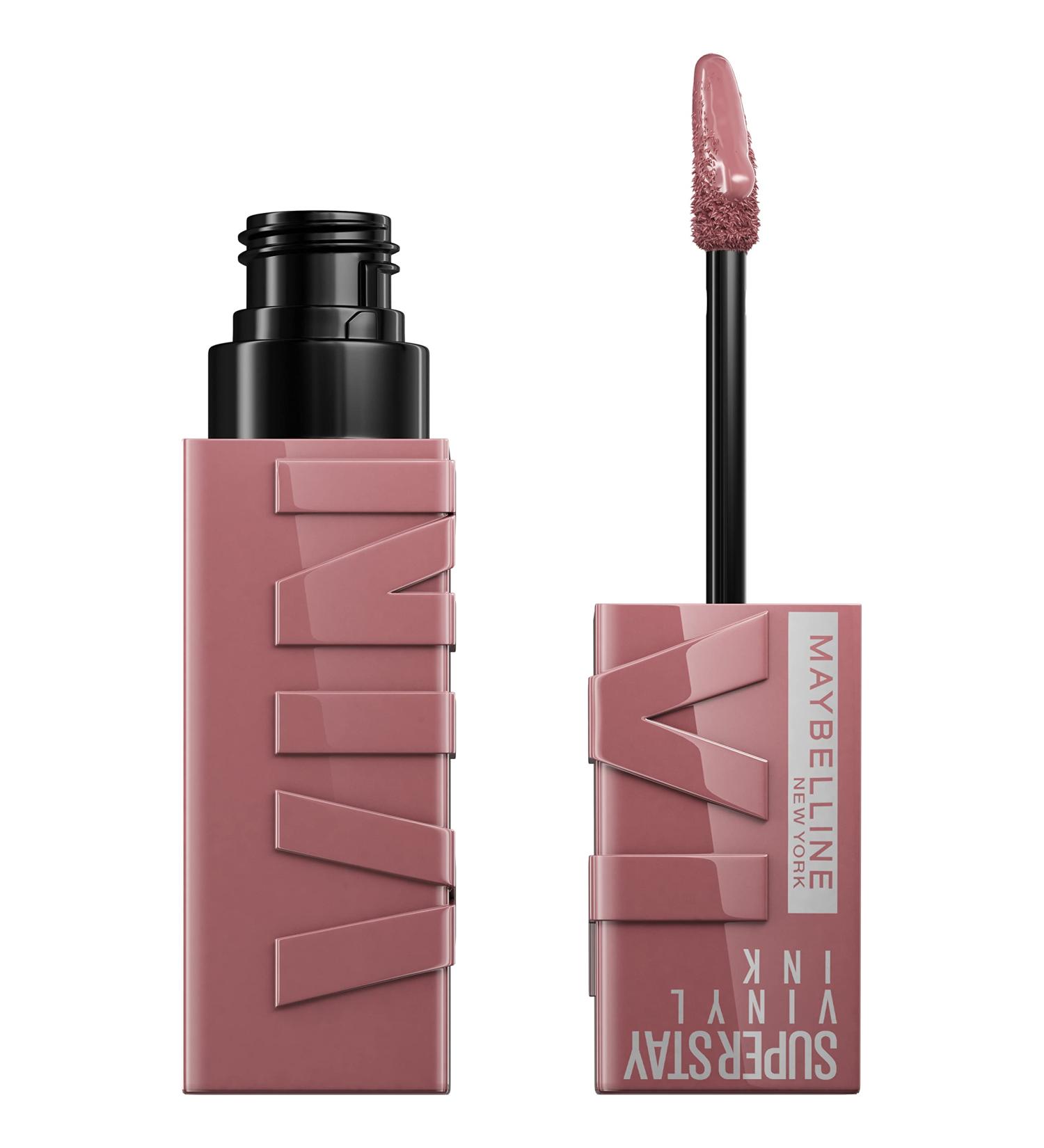 Maybelline Super Stay Vinyl Ink Awestruck Pink Lipstick 0.14 fl oz - Longwear, Highly Pigmented Liquid Lipcolor with Instant Shine | 1 Count - Buy Online on SooperMarket.com