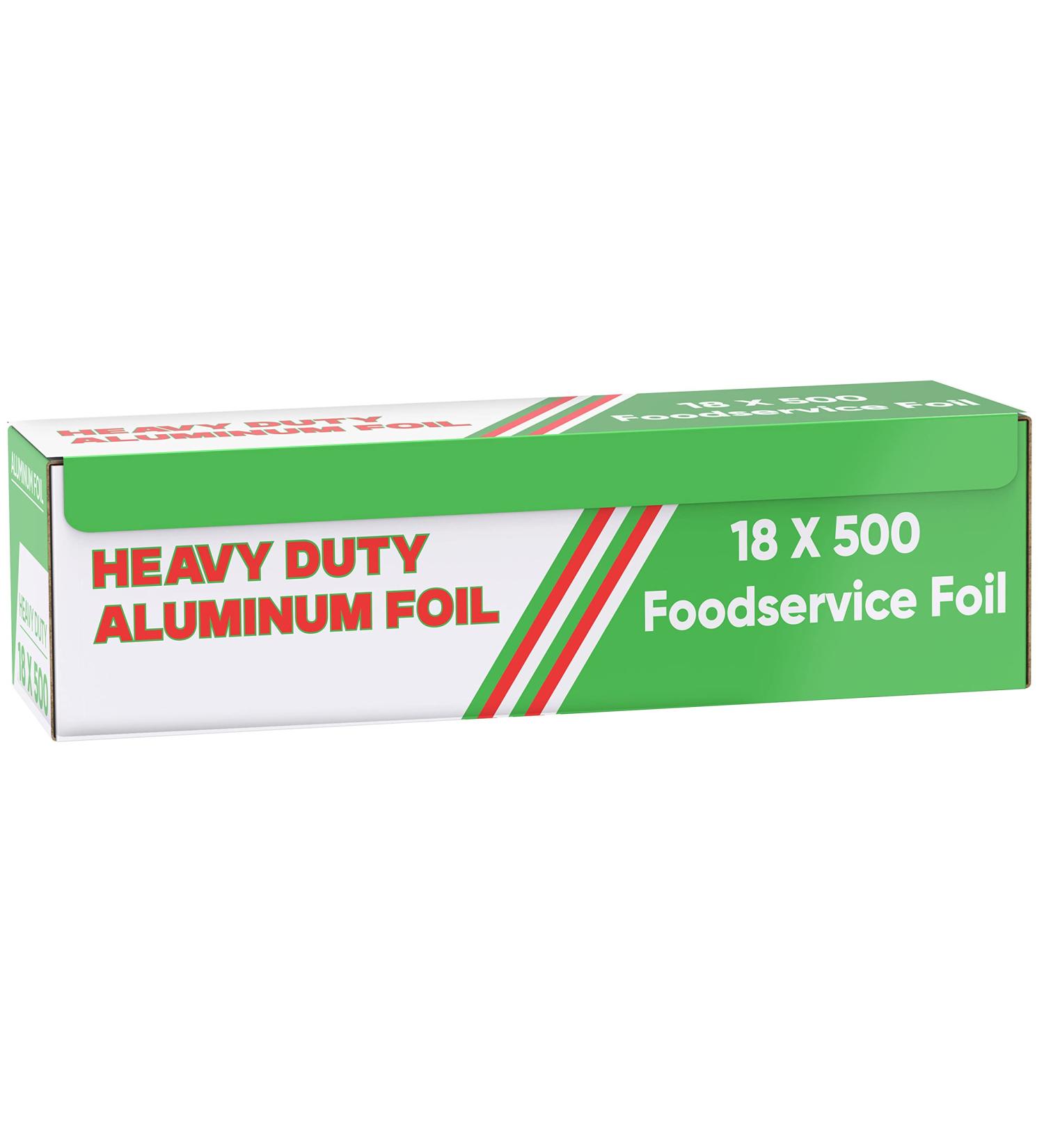 Ox Plastics Freedom Aluminum Foil Wrap | Heavy-Duty 22 Microns 18x500 Ft | Commercial Grade for Food Service | Ideal for Cooking, Roasting, Baking, BBQ & Parties | 1 Pack - Buy Online on SooperMarket.com