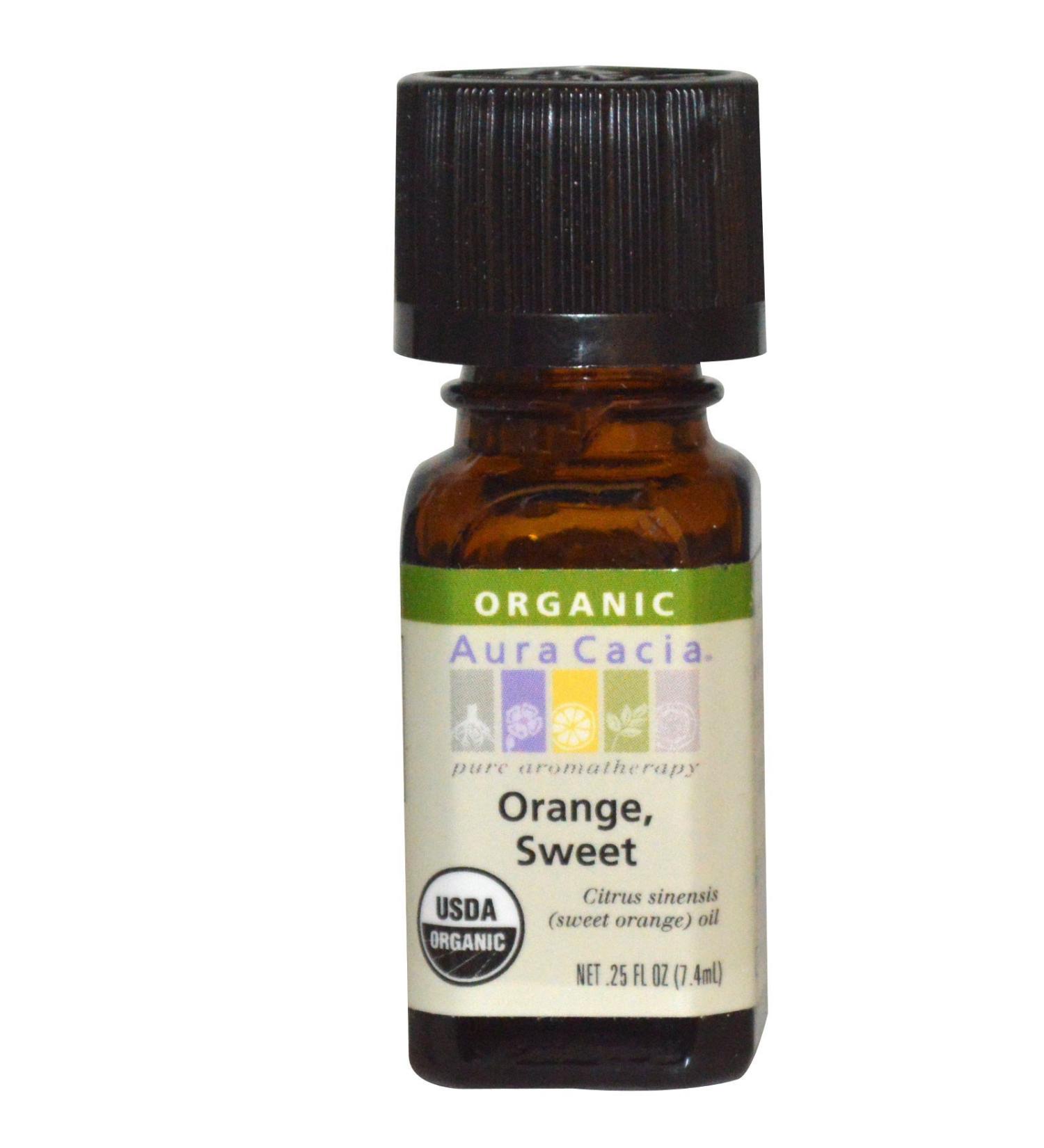 Aura Cacia Organic Sweet Orange .25 fl oz (7.4 ml)