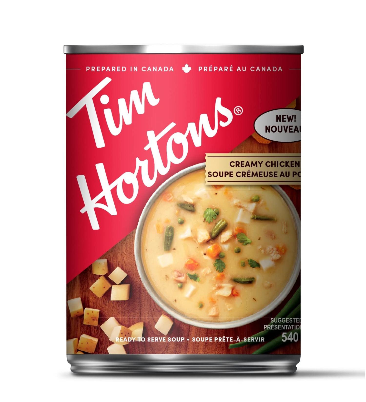 Tim Hortons Creamy Chicken Soup Ready to Serve 540mL Can - Buy Online on SooperMarket.com